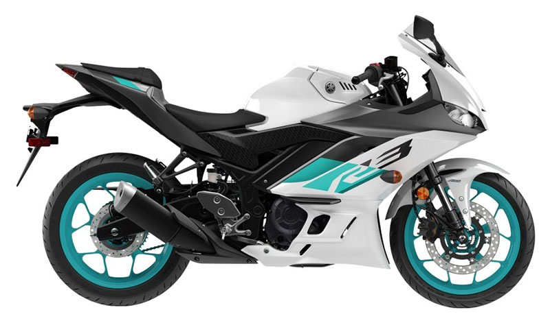 New 2024 Yamaha YZF-R3 White | Motorcycles in Florence CO |
