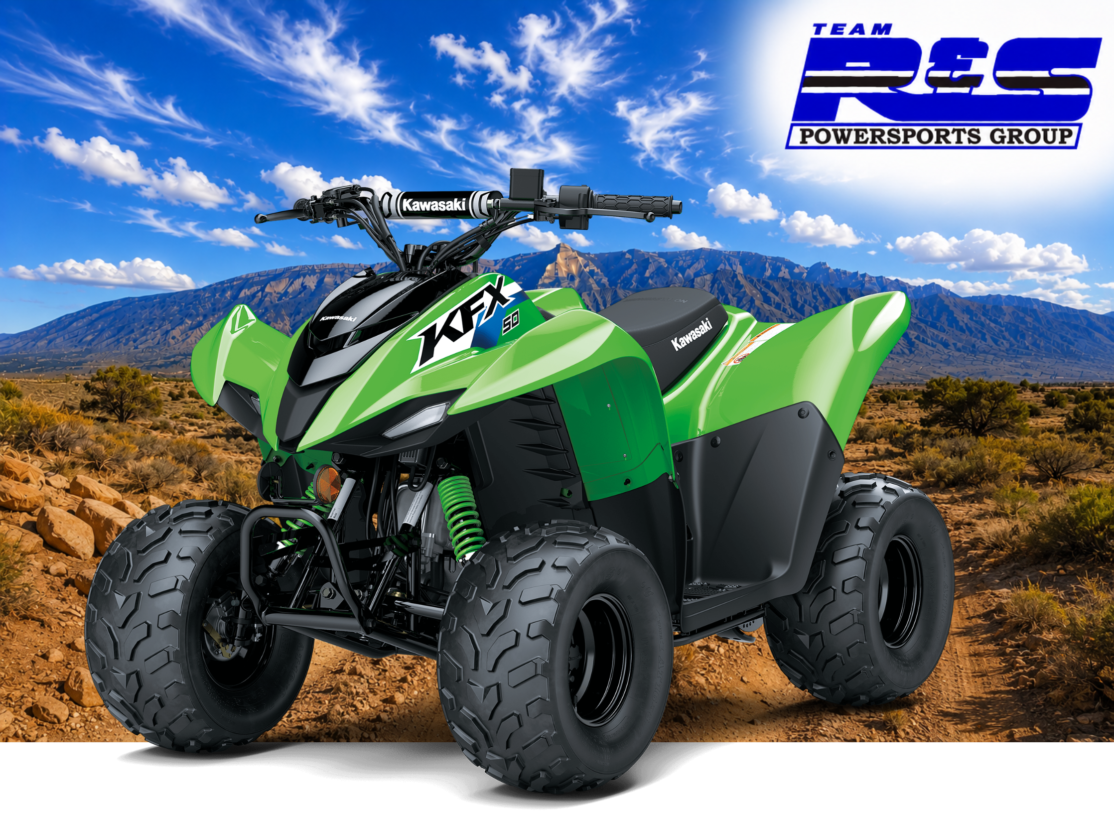 New 2027 Kawasaki KFX®50 | ATVs in Albuquerque NM | KL50203 Lime Green