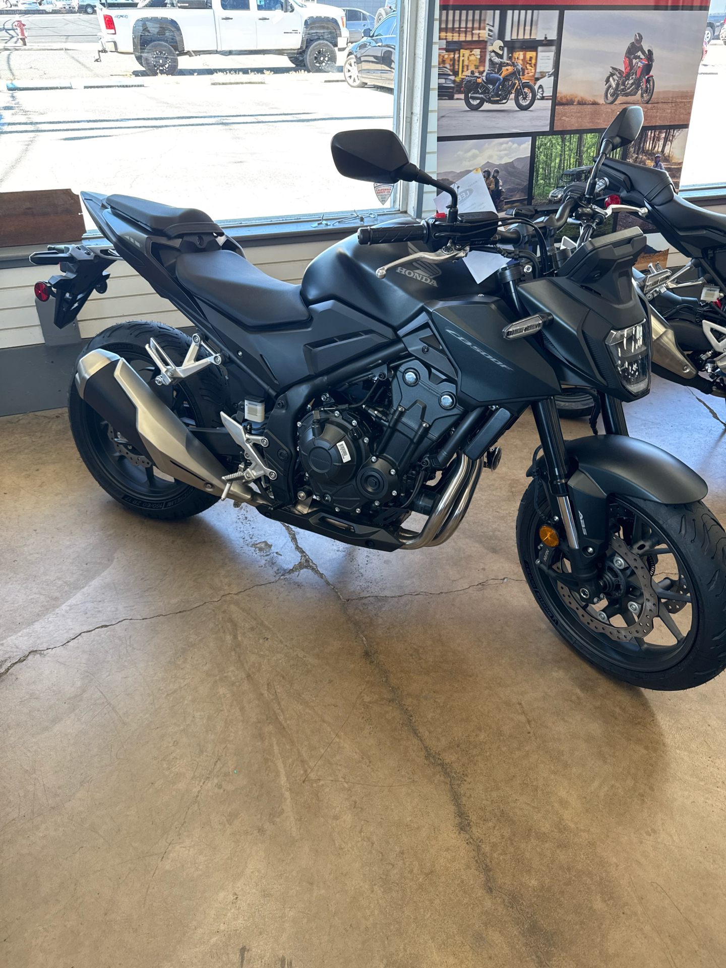 New 2025 Honda CB500F ABS Motorcycles in Redding, CA Stock