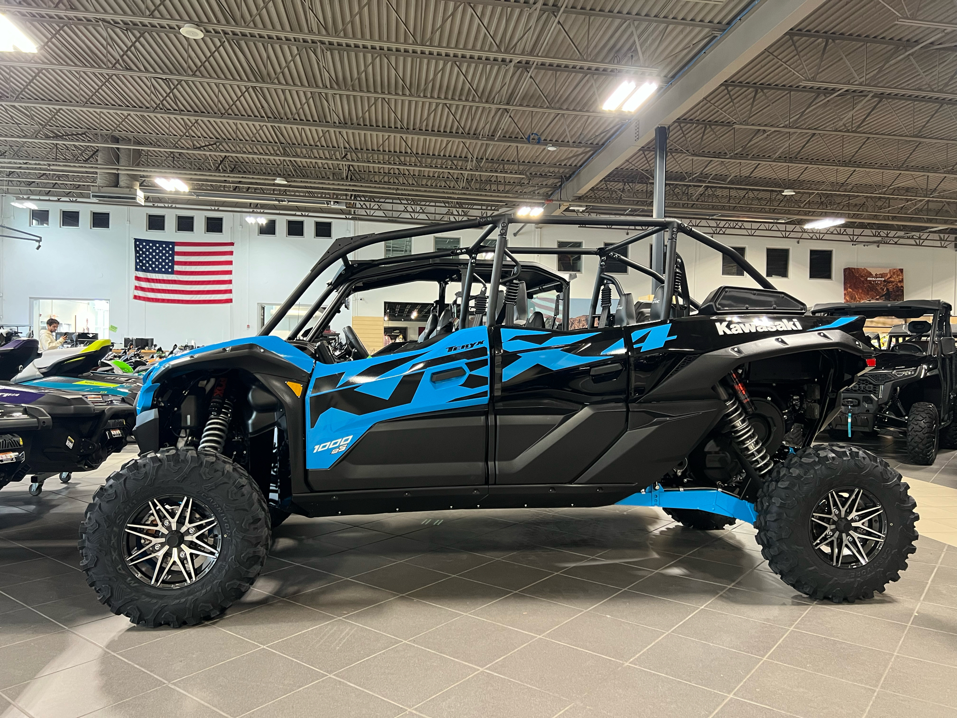 2026 Kawasaki Teryx KRX4 1000 eS in Sky Blue / Super Black | For