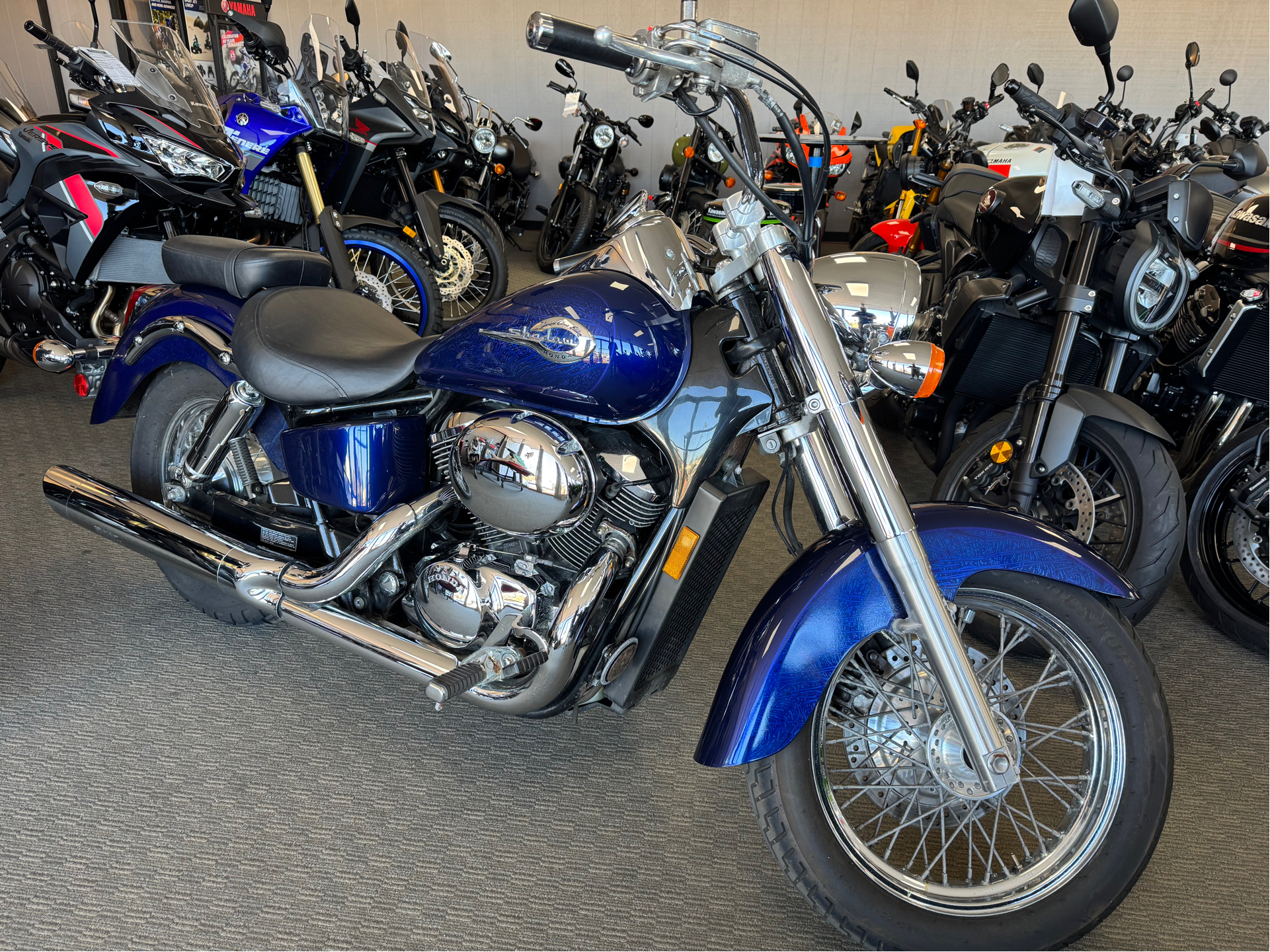 Used 2002 Honda Shadow Spirit 750 Black / White U10155 | Motorcycles in San  Jose CA, image size:1921x1441