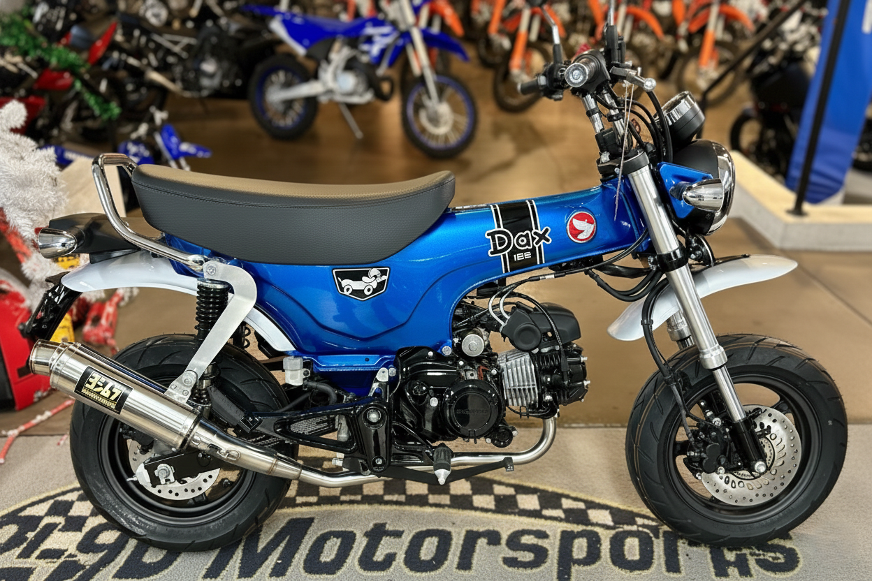 New 2025 Honda Dax 125 Pearl Glittering Blue | Motorcycles in