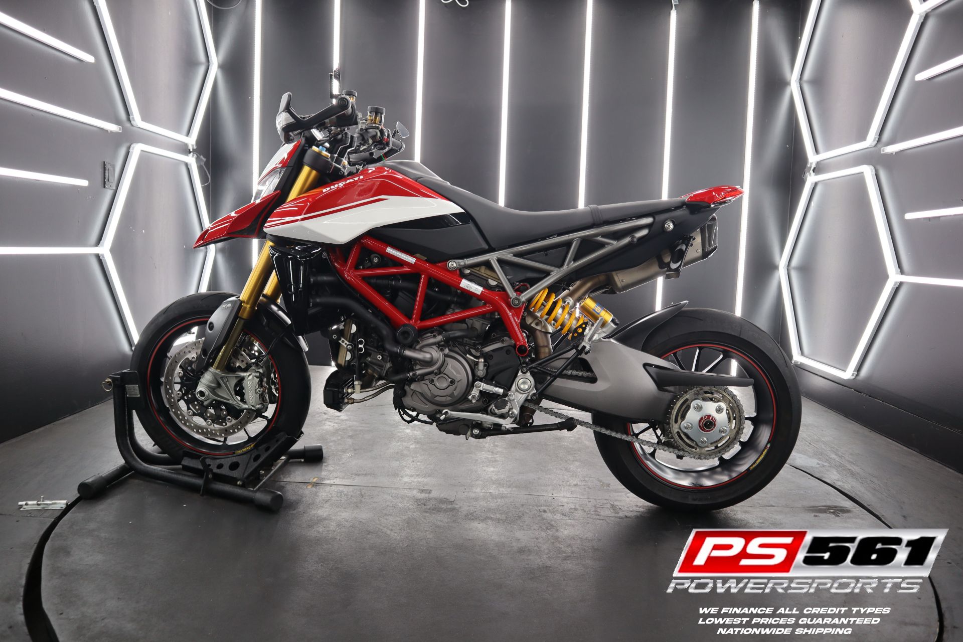 Used 2019 Ducati Hypermotard 950 SP Red Corse Stripe Motorcycles - Main Image