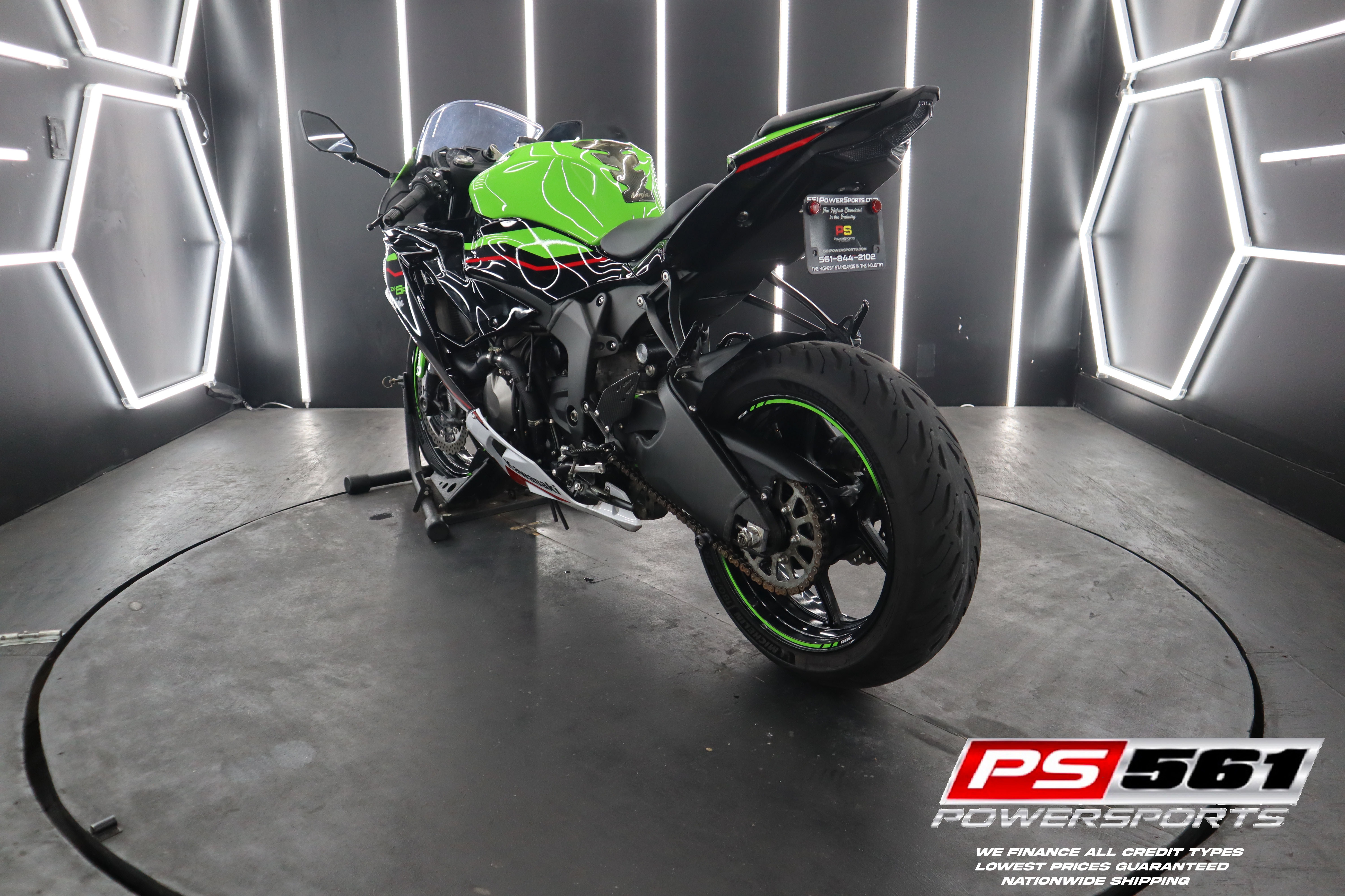 Used 2021 Kawasaki Ninja ZX-6R ABS KRT Edition Lime Green / Ebony