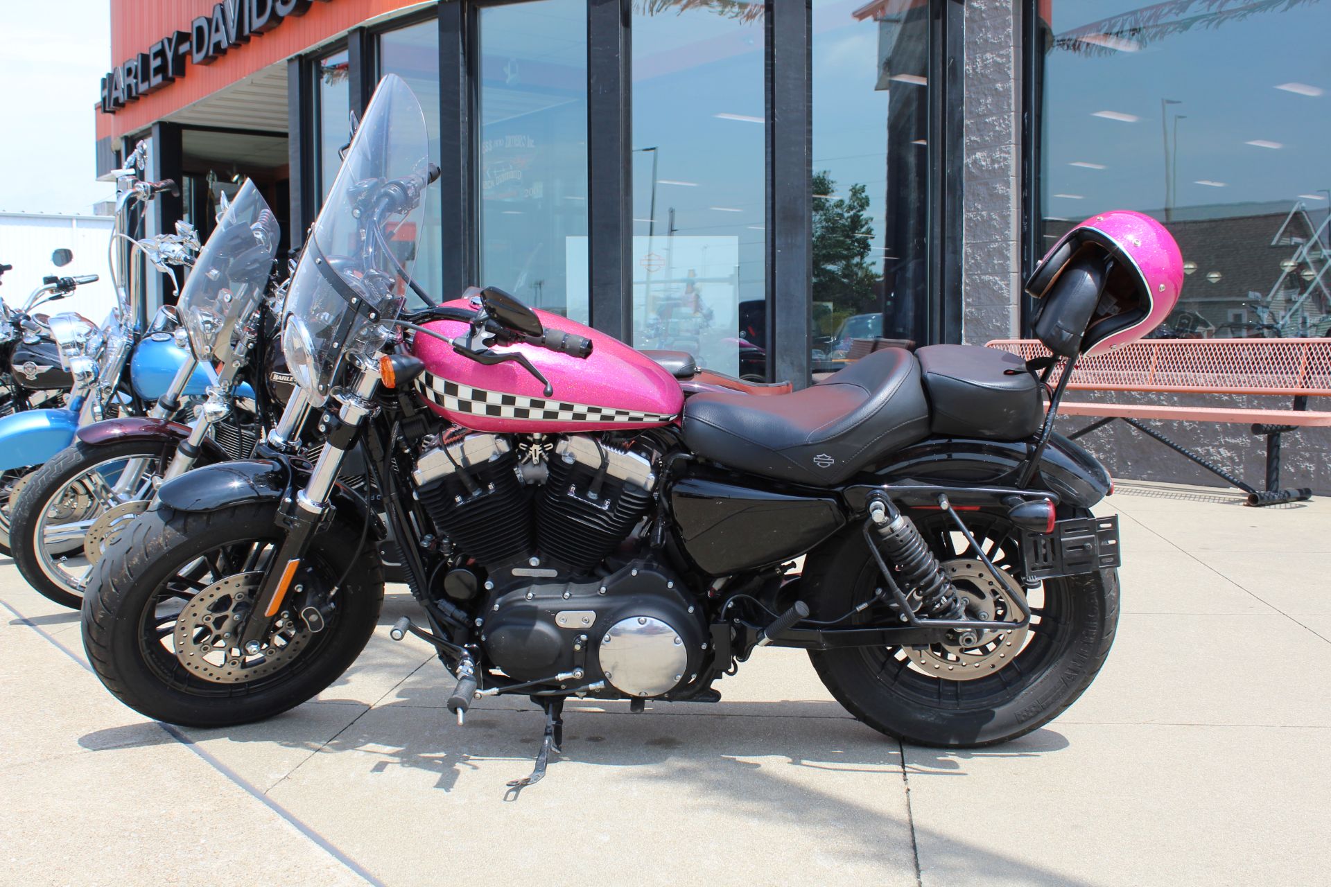 Harley-Davidson® Big Girls' Glitter Satin Bomber Jacket