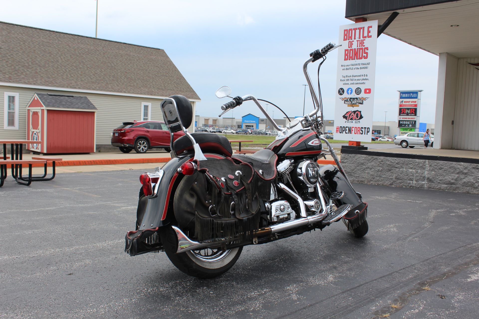 Used 1998 Harley-Davidson FLSTS BLACK/RED Motorcycles in Marion
