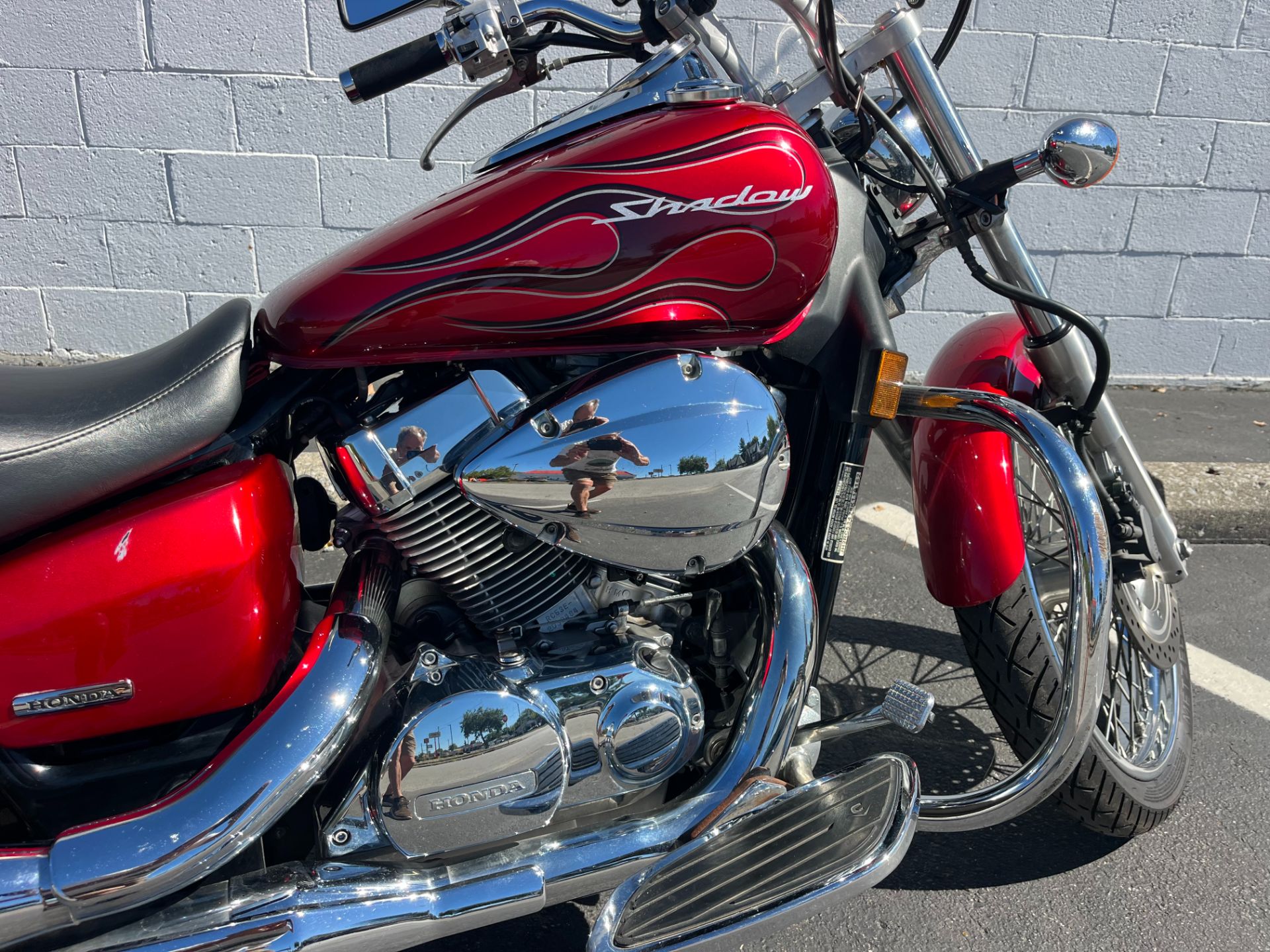2008 Honda Shadow Spirit 750 Candy Dark Red / Flame Motorcycles  Indianapolis Indiana N/A, image size:1920x1440