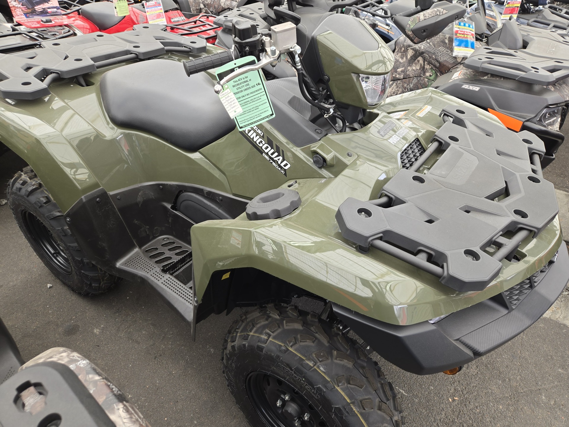 New 2025 Suzuki KingQuad 750AXi Power Steering, Wake Forest NC