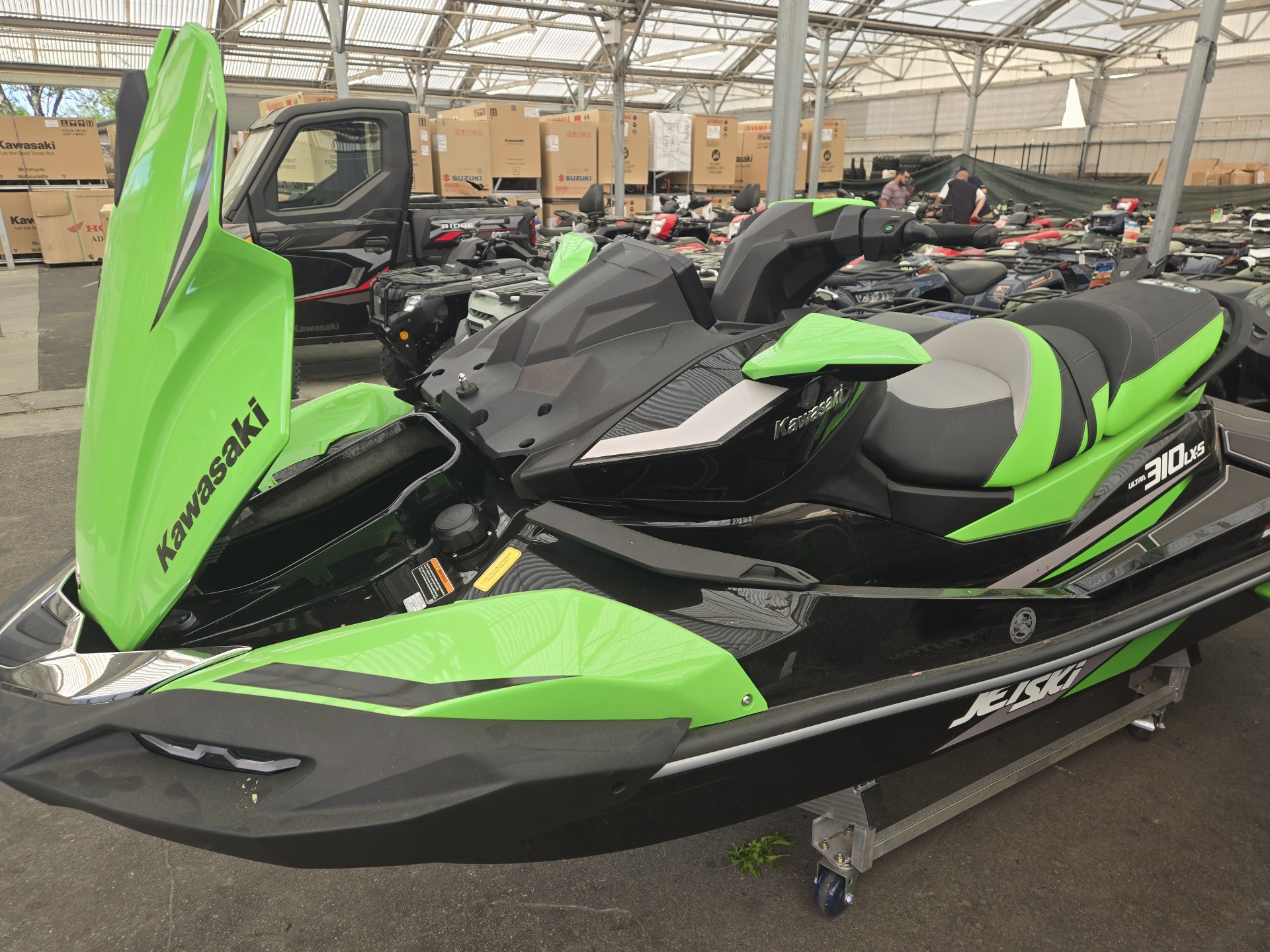 New 2025 Kawasaki Jet Ski Ultra 310LX-S Ebony / Lime Green