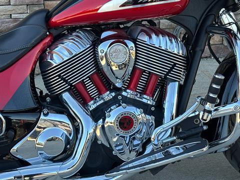 2020 Indian Motorcycle CHFTN ELITE, THNDR BLK CRYSTL/RD CANY, 49ST Elite in Columbia, Missouri - Photo 4