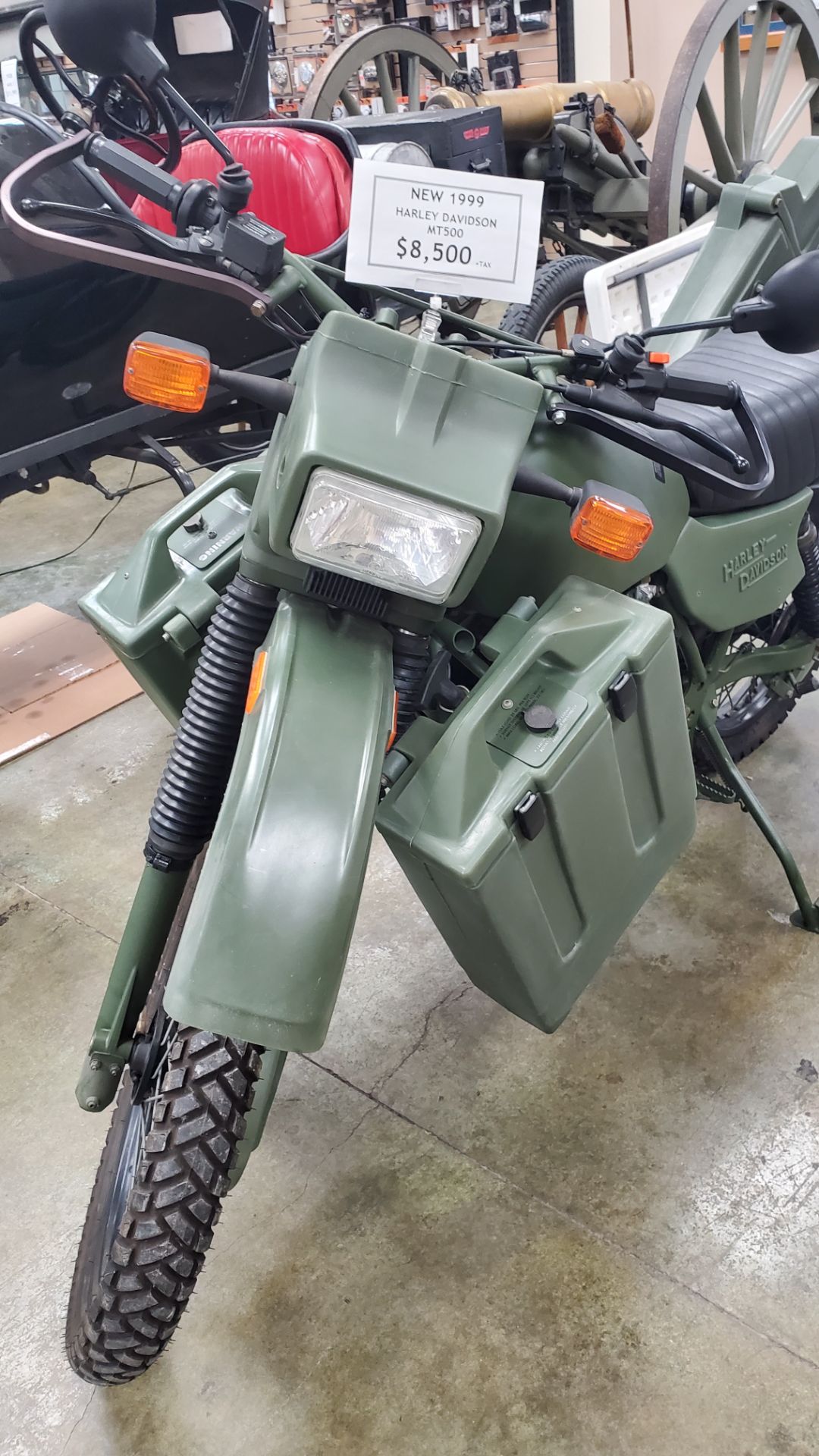 New 1999 Harley-Davidson MT500 Olive Drab Green Motorcycles in