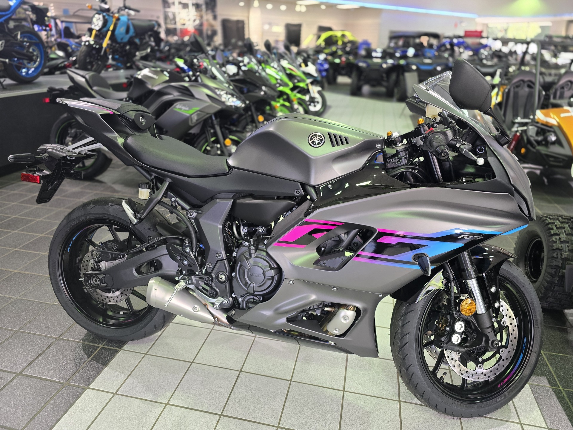 Used 2024 Yamaha YZF-R7 Motorcycles in Asheville NC Matte Gray