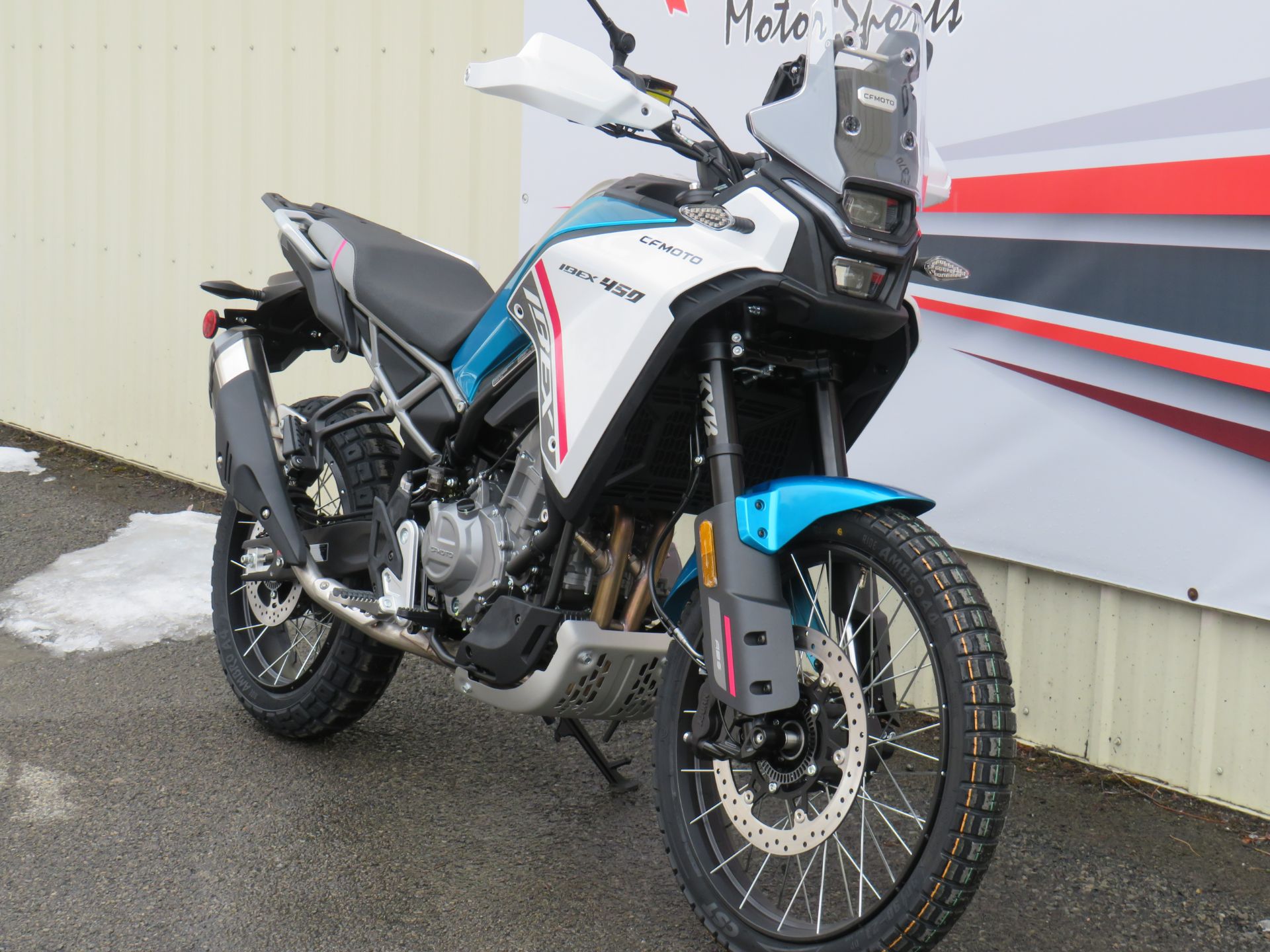 New 2026 CFMOTO IBEX 450 Zephyr Blue | Motorcycles in New Ashford