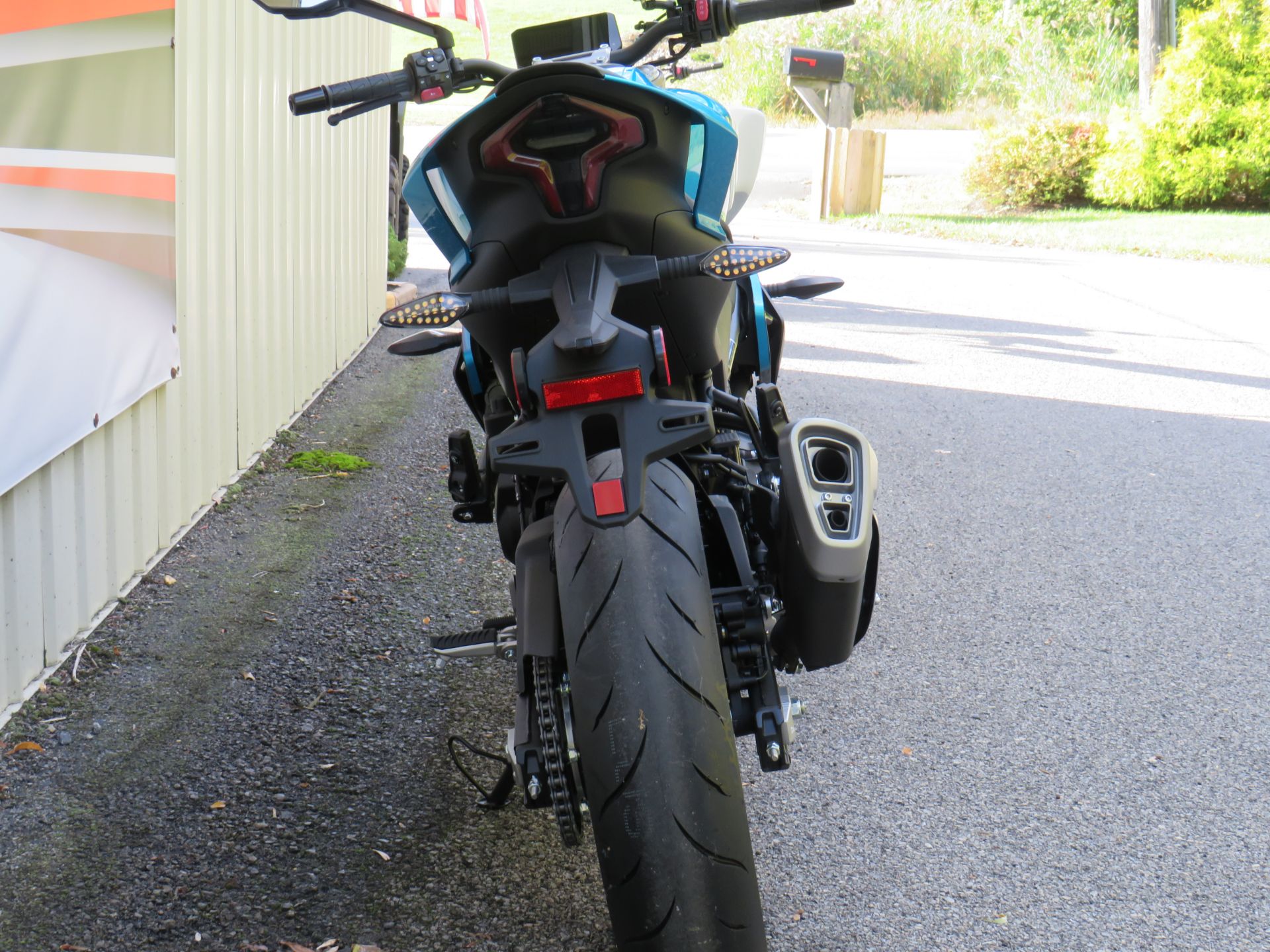 New 2025 CFMOTO 450NK Zephyr Blue | Motorcycles in New Ashford MA