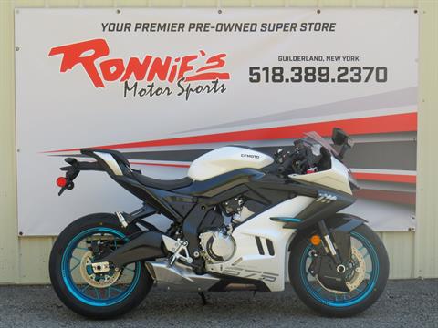New 2026 CFMOTO 675SS Nebula White | Motorcycles in New Ashford MA