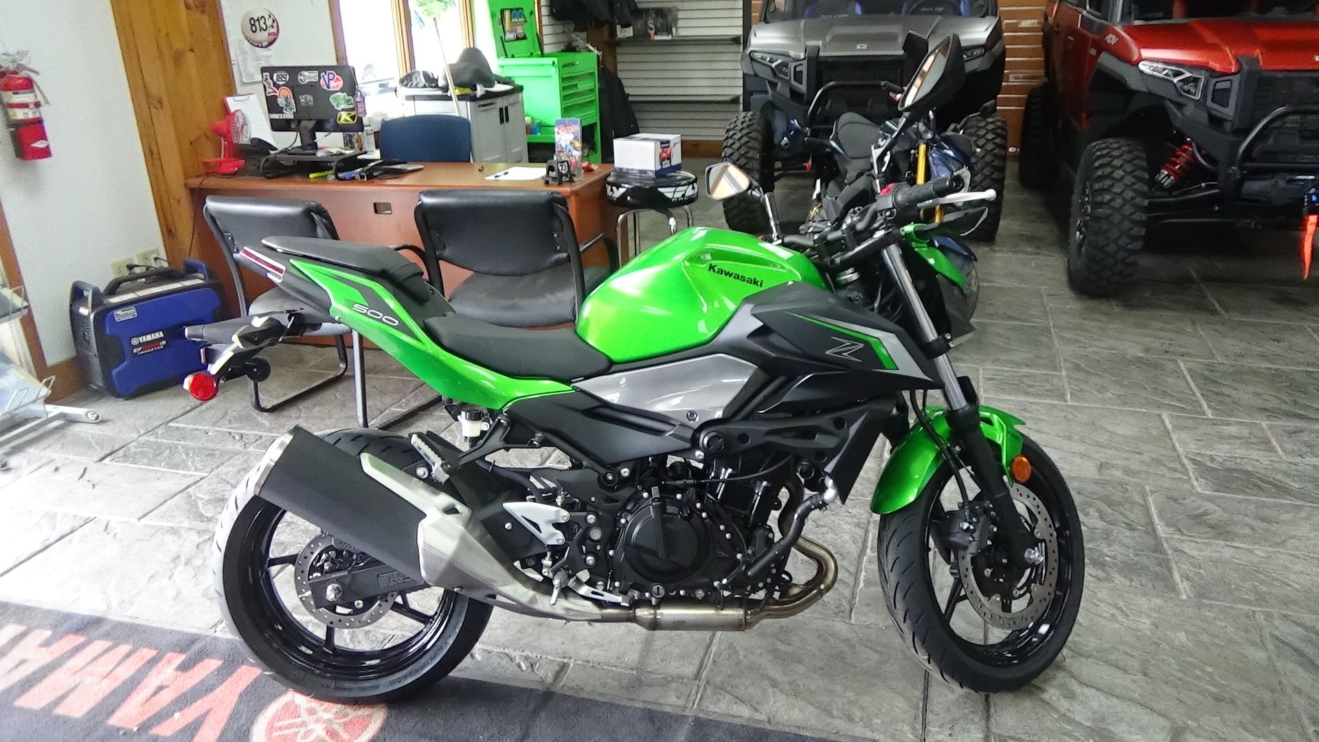 New 2024 Kawasaki Z500 ABS Motorcycles in Bennington, VT | Stock