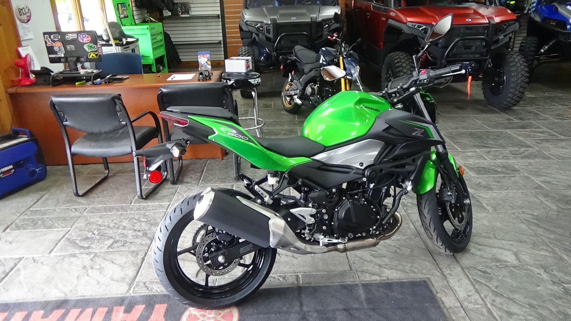 New 2024 Kawasaki Z500 ABS Motorcycles in Bennington, VT | Stock