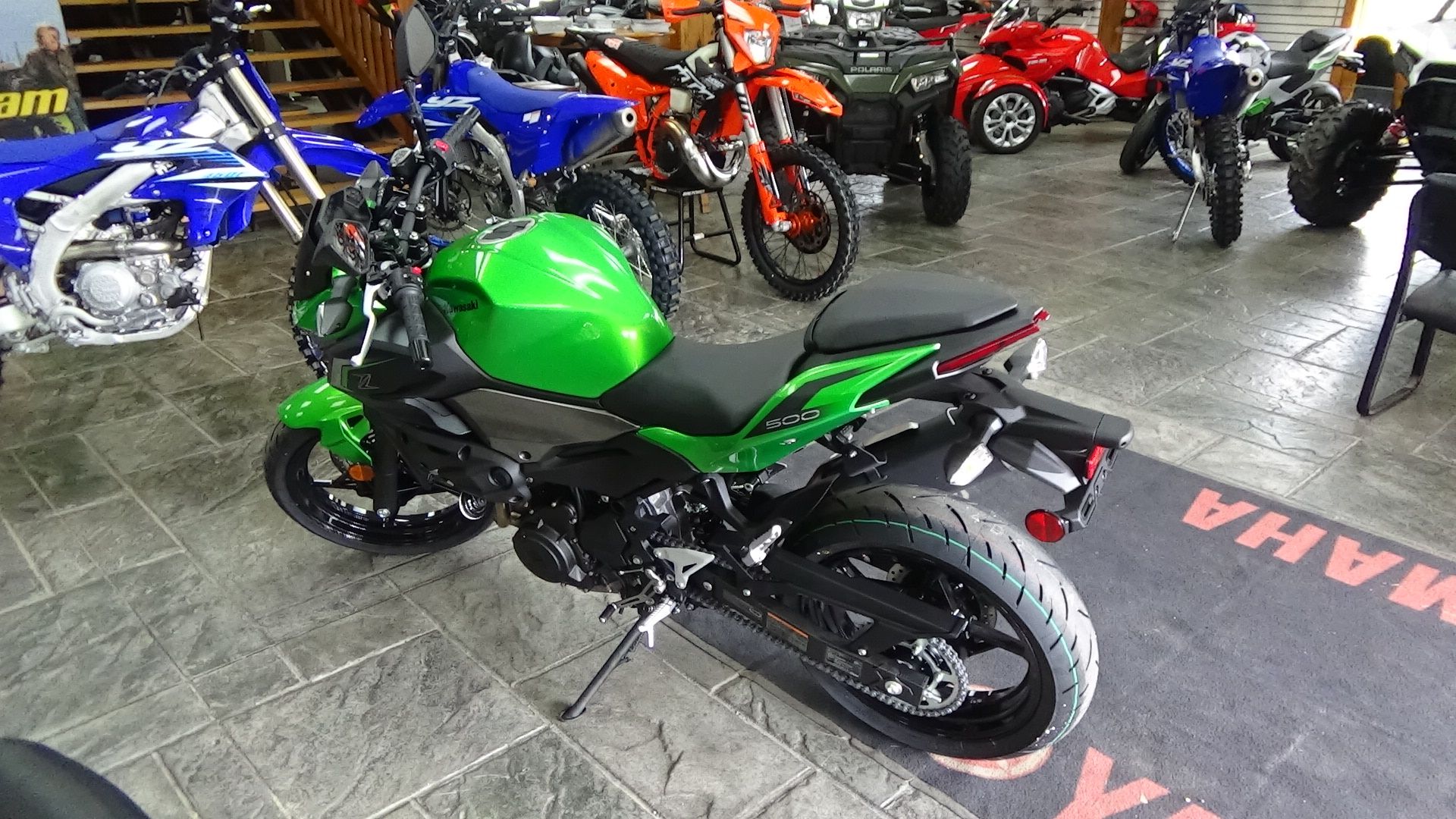 New 2024 Kawasaki Z500 ABS Motorcycles in Bennington, VT | Stock