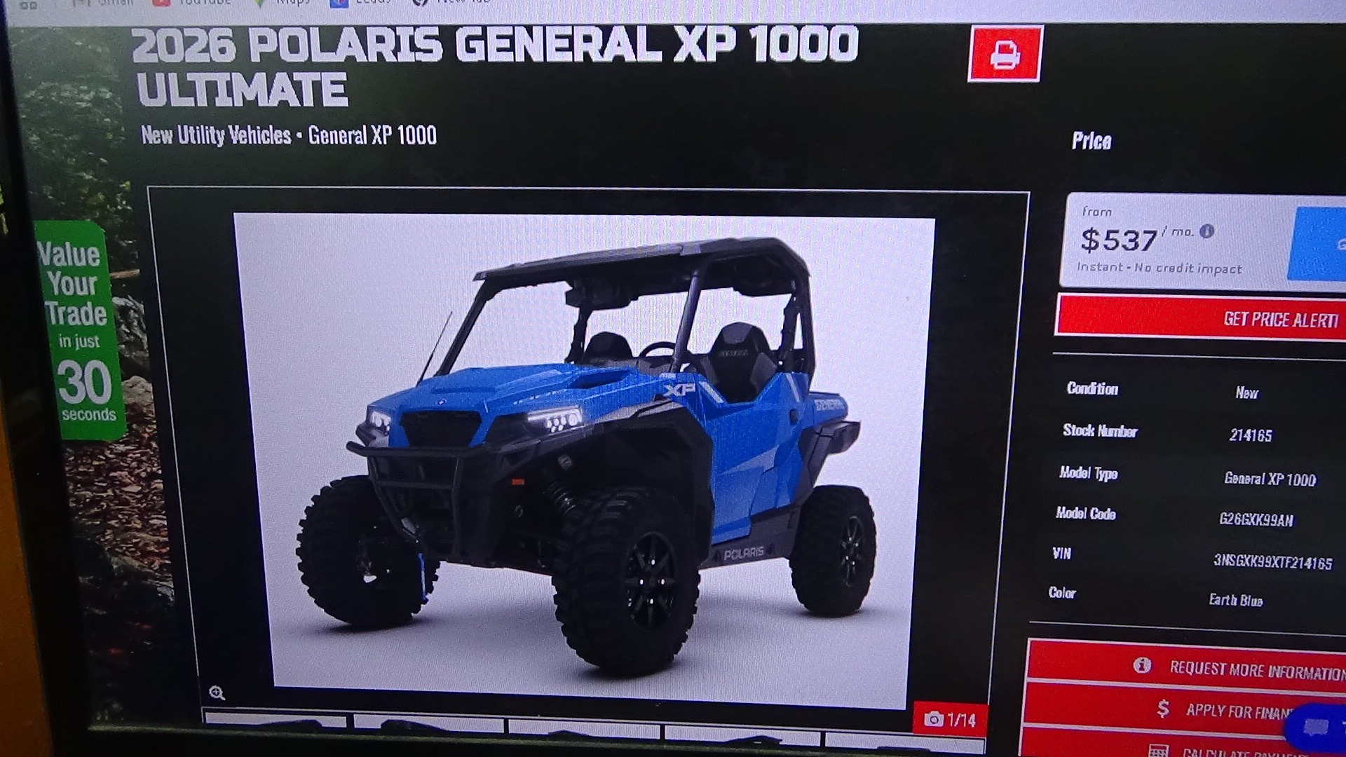 2026 Polaris General XP 1000 Ultimate 1
