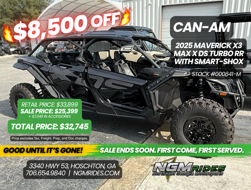 2025 Can-Am Maverick X3 MAX X DS Turbo RR with Smart-Shox