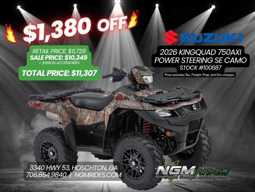 2026 Suzuki KingQuad 750AXi Power Steering SE Camo