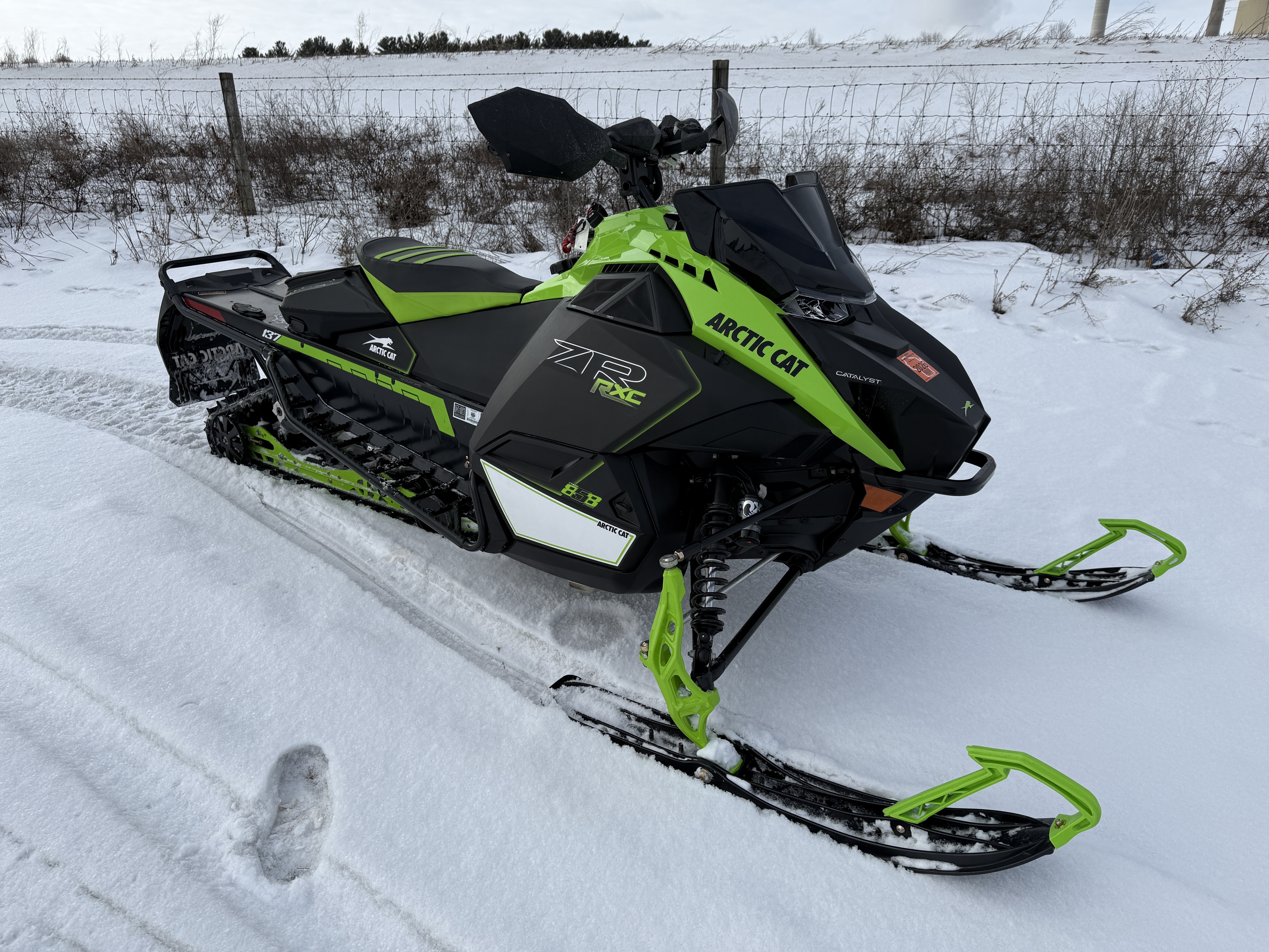 Used 2025 Arctic Cat ZR 858 R-XC ES Snowmobiles in Rothschild, WI