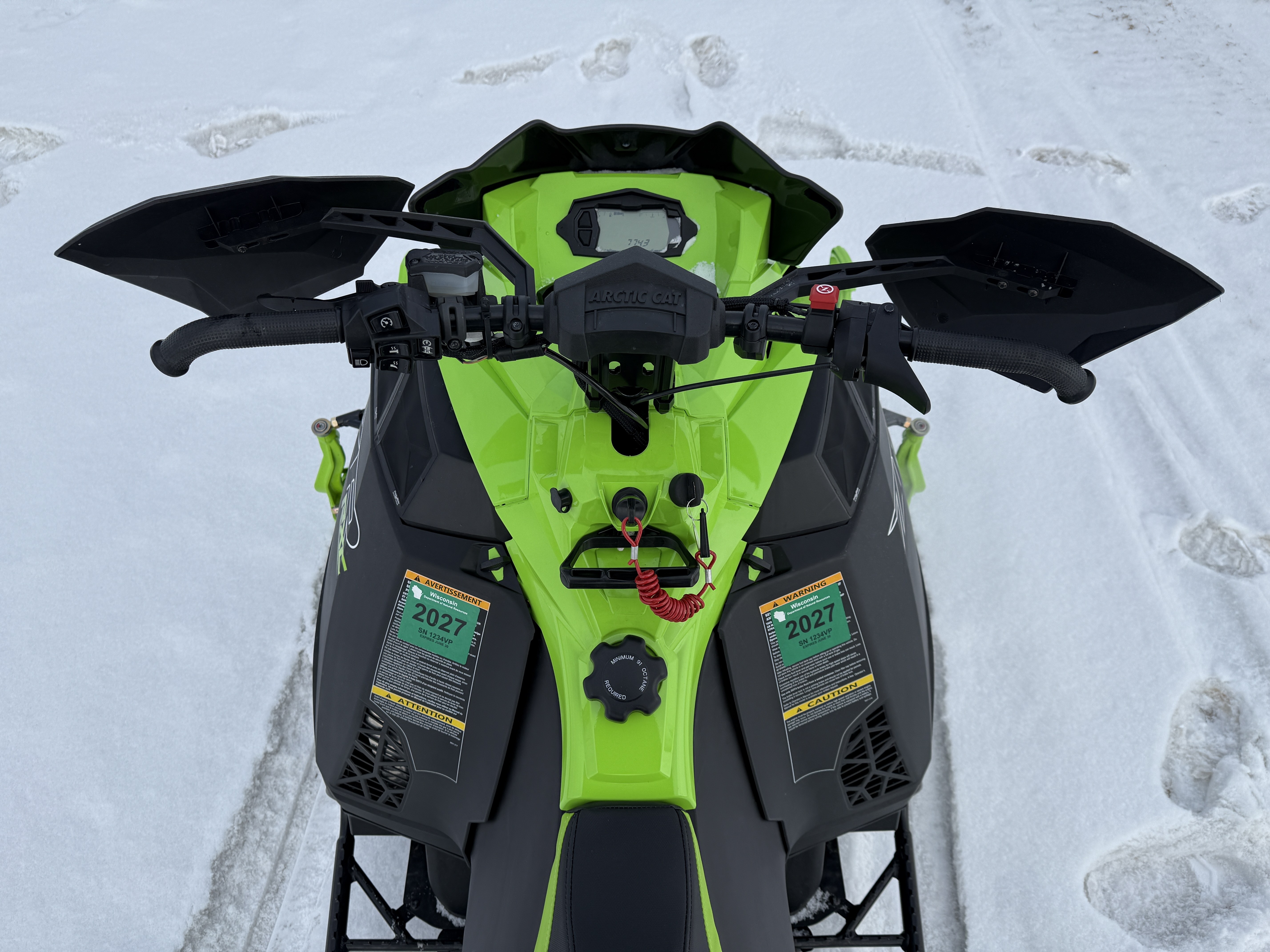Used 2025 Arctic Cat ZR 858 R-XC ES Snowmobiles in Rothschild, WI