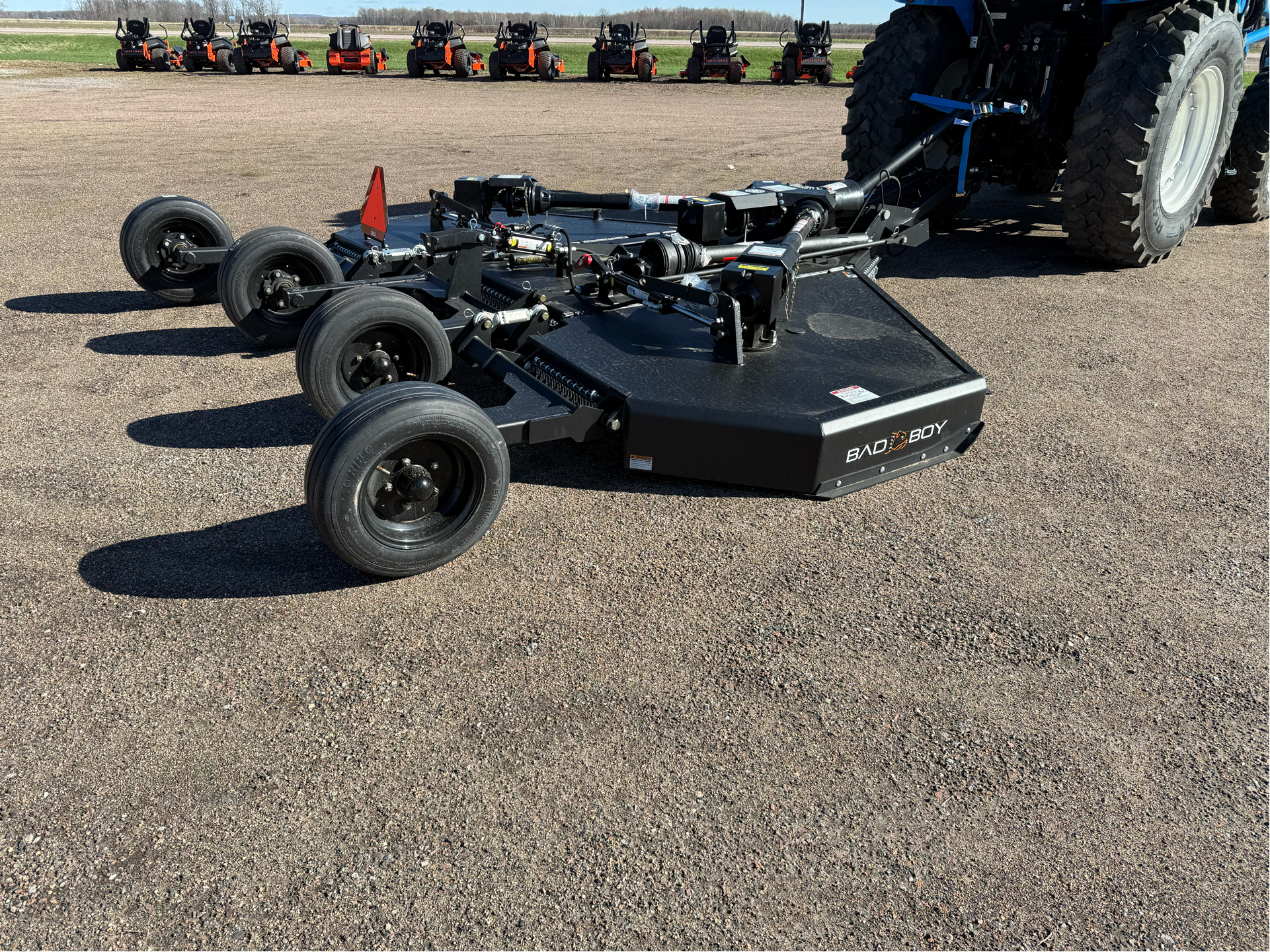 New 2025 Bad Boy Mowers 12' Flexwing Black Cutter Implements