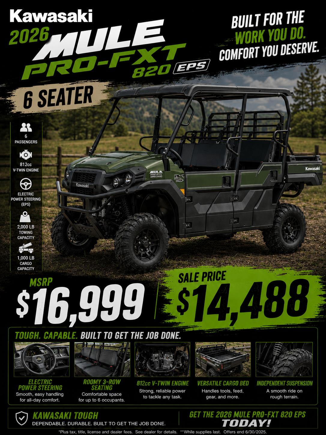 2026 MULE PRO-FXT 820 EPS