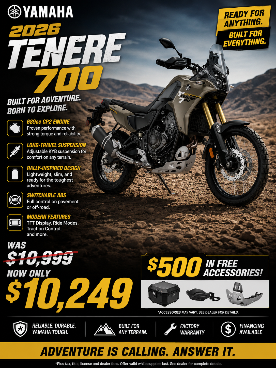 2026 Tenere 700
