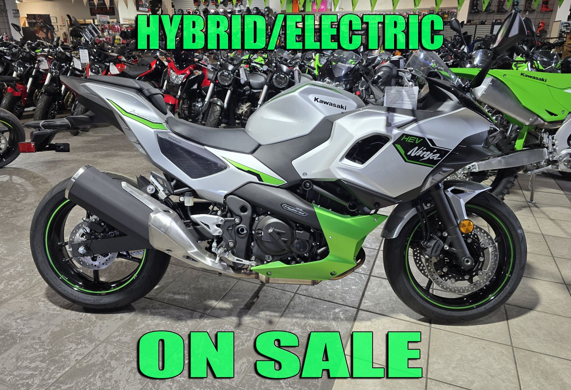 Kawasaki Logic Moto Bike New 2024 Kawasaki Ninja Hybrid ABS