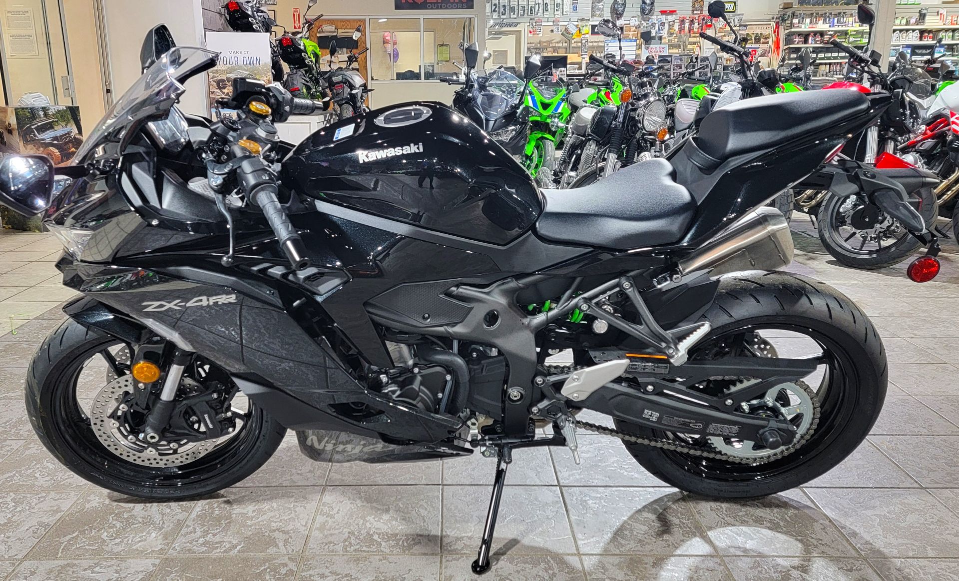 New 2025 Kawasaki Ninja ZX-4R ABS powersports in Salinas, CA