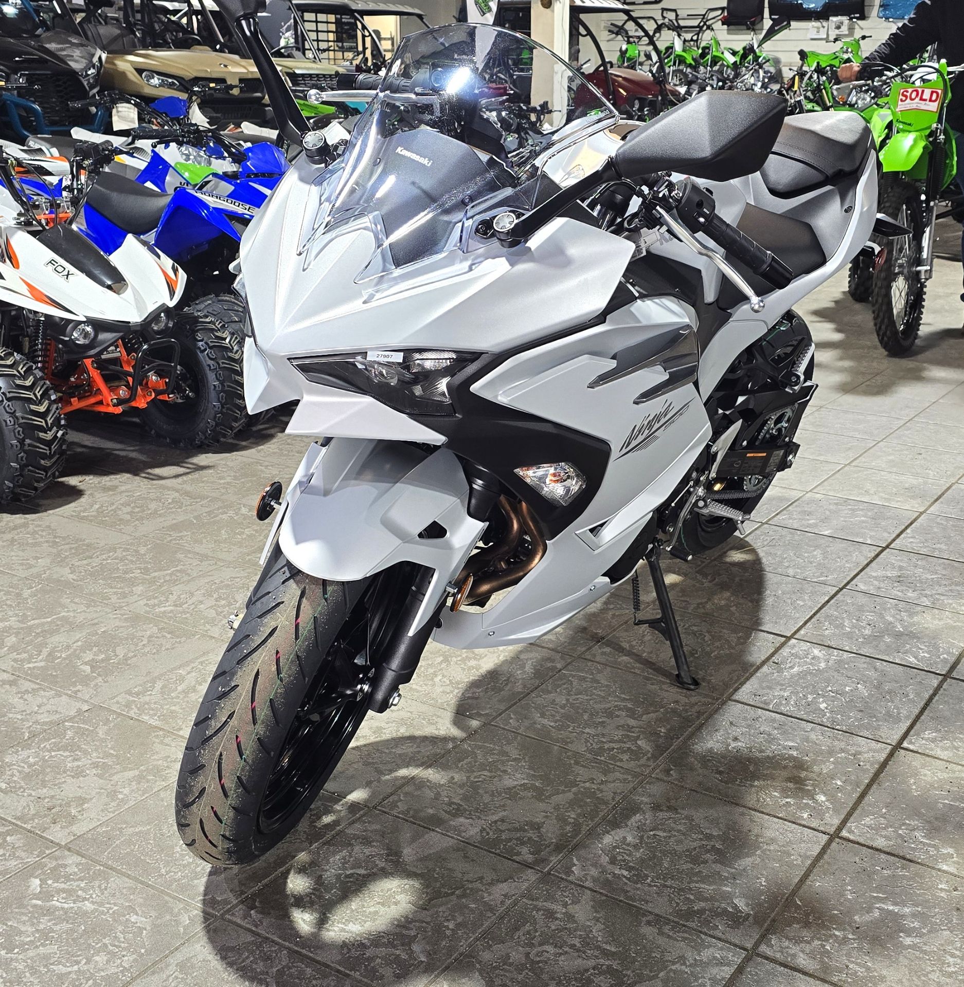 New 2025 Kawasaki Ninja 500 powersports in Salinas, CA | Stock