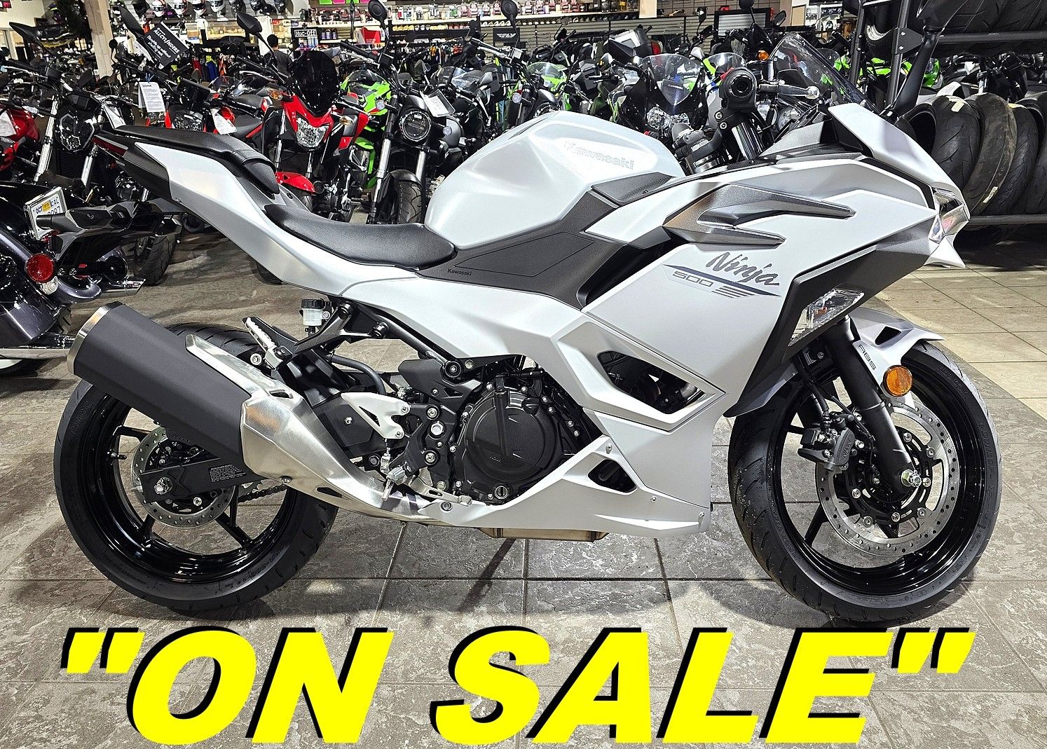New 2025 Kawasaki Ninja 500 powersports in Salinas, CA | Stock