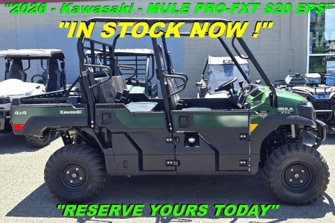2026 Kawasaki MULE PRO-FXT 820 EPS — photo 1 of 27