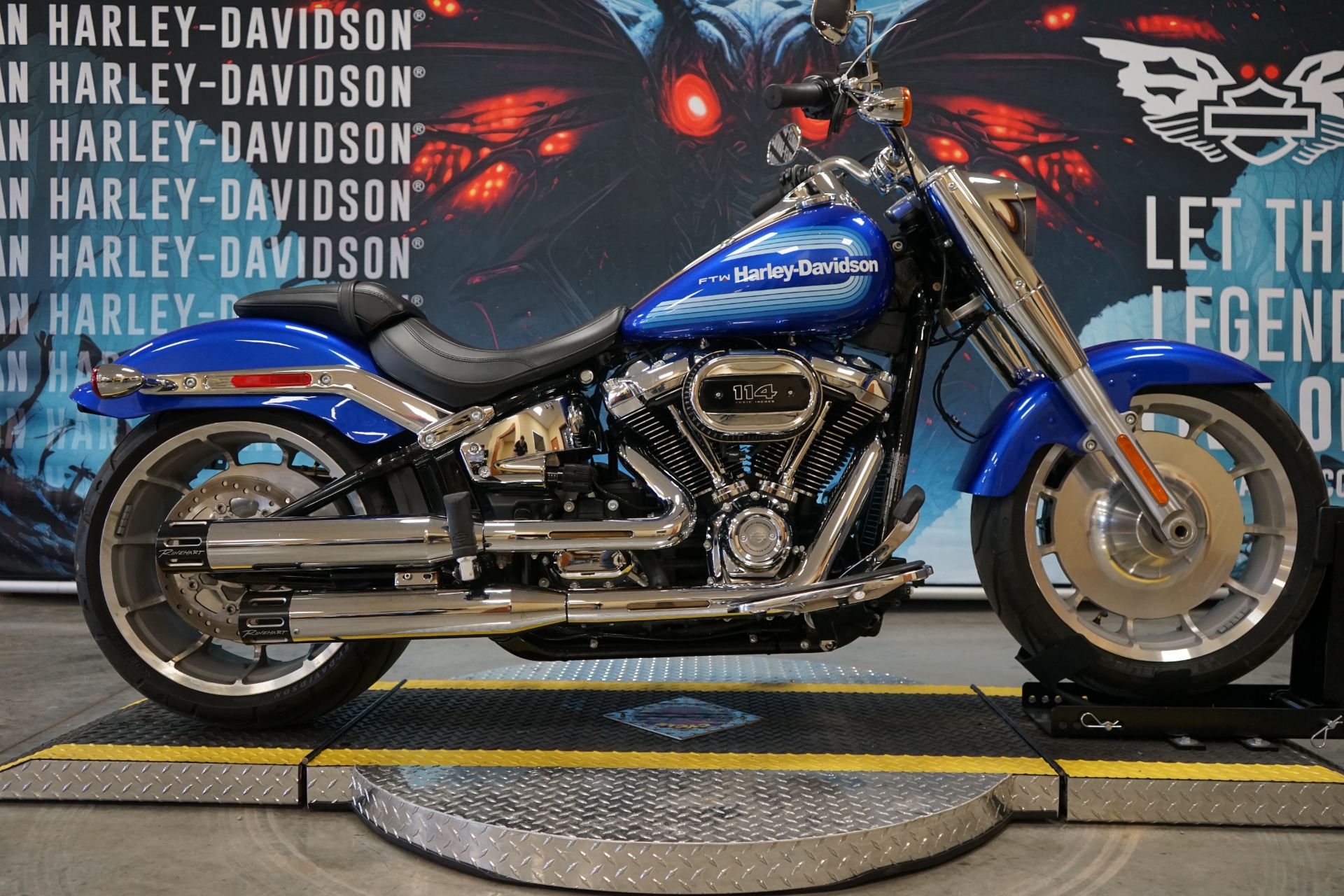 Used 2023 Harley-Davidson Fat Boy® Anniversary Bright Blue With