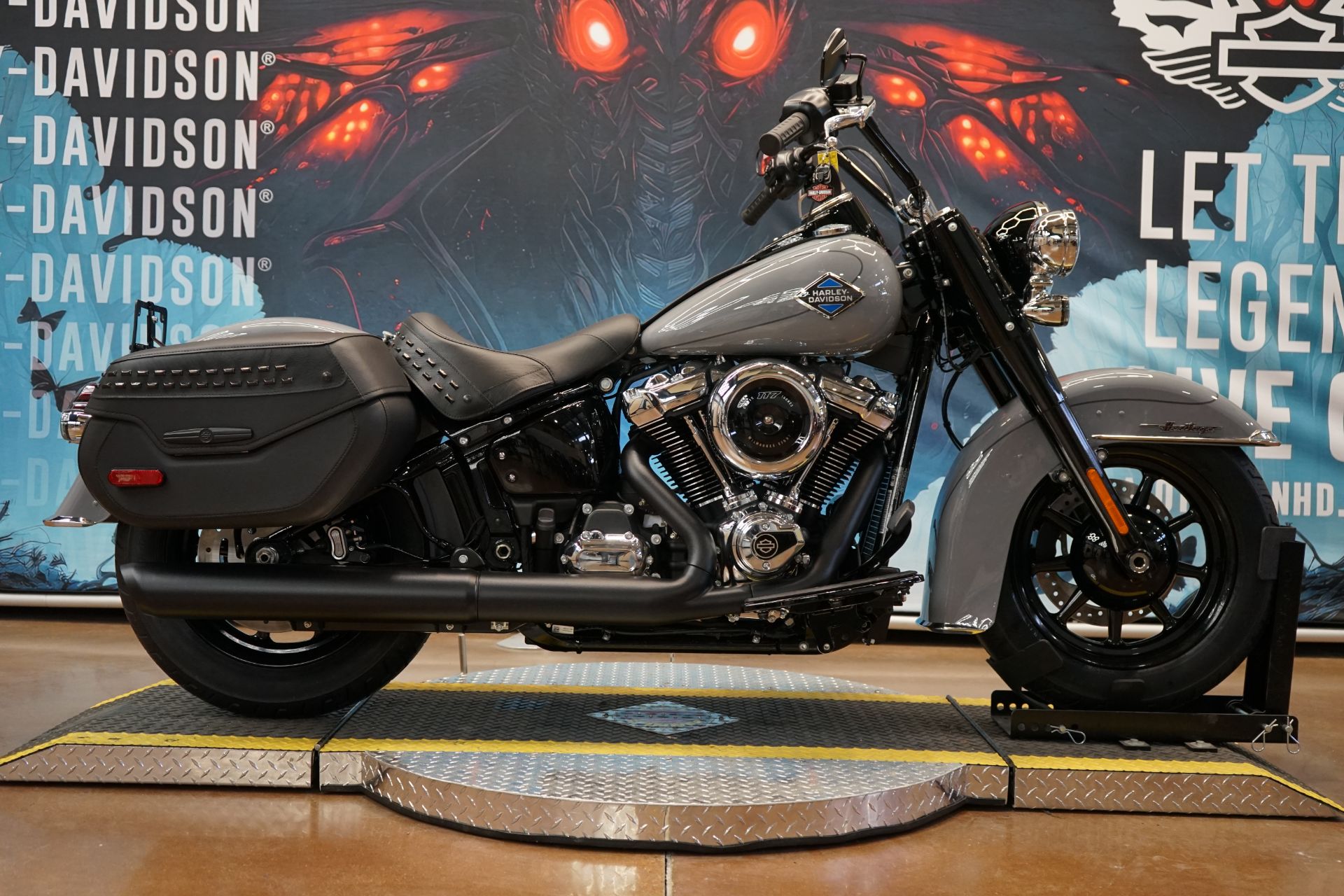 Harley-Davidson バイクジャケット ブラック/グレー New 2026 Harley-Davidson Heritage Classic Dark Billiard Gray Black