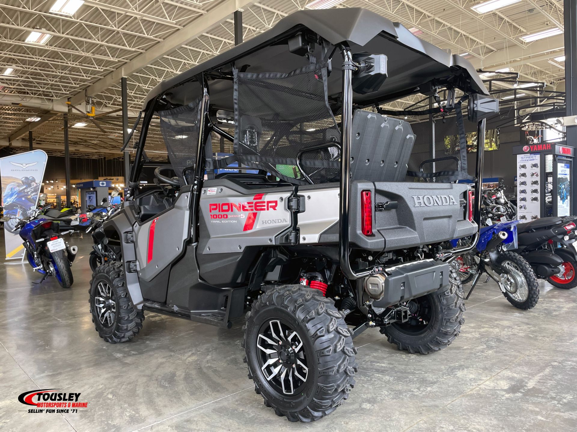 New 2025 Honda Pioneer 1000-5 Trail Special Edition, White Bear