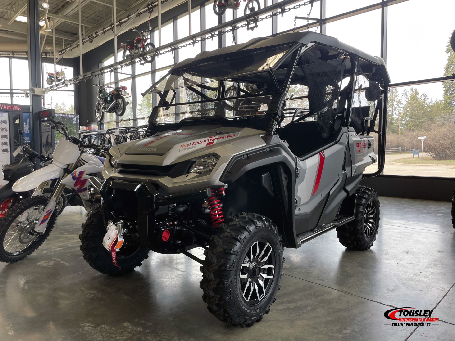 New 2025 Honda Pioneer 1000-5 Trail Special Edition, White Bear