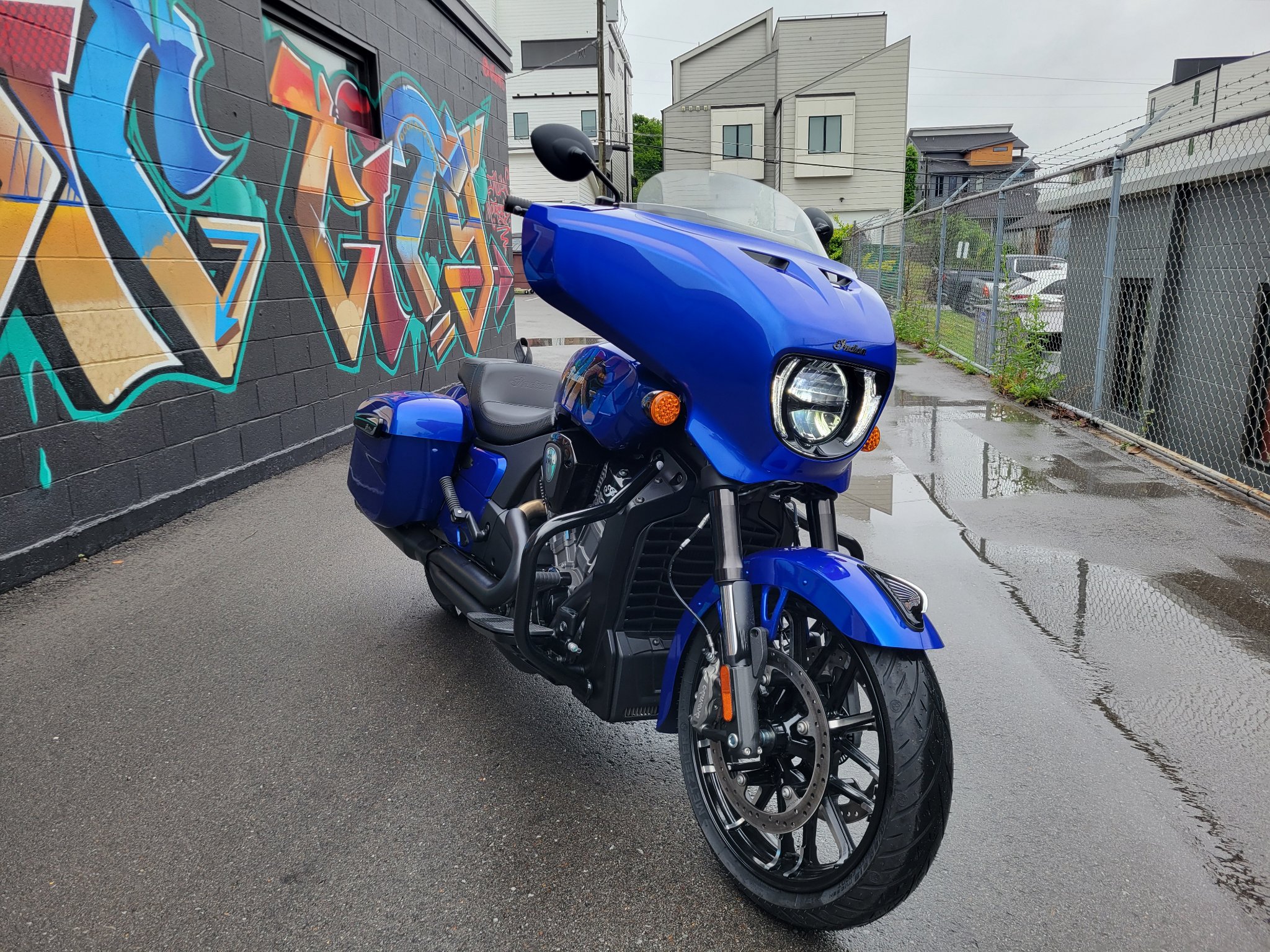 【ネイビー】冷感ポンチバイカラーハイネックシャツ <NATIVE> (LADIES) 2026 Indian Motorcycle Chieftain® PowerPlus Dark Horse for Sale
