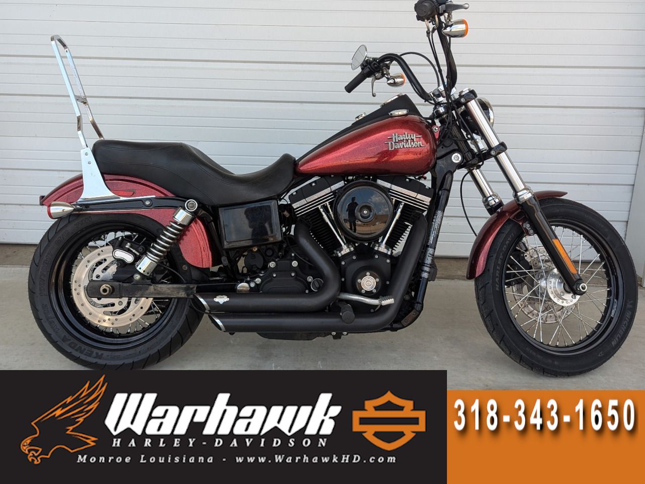 Used 2013 Harley Davidson Dyna Street Bob Hard Candy Big Red Flake Motorcycles in Monroe LA U307505