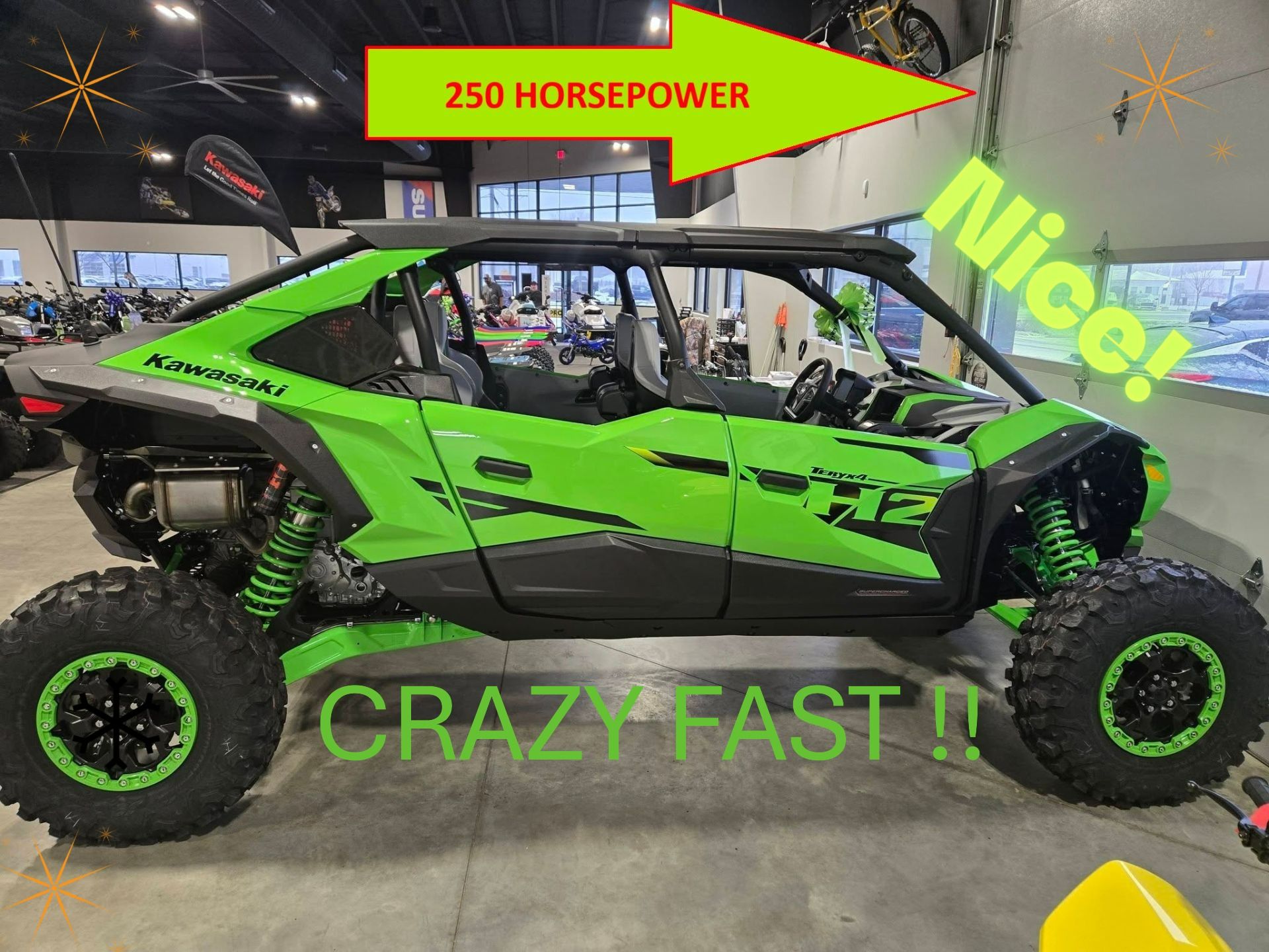 New 2026 Kawasaki Teryx®4 H2 Deluxe eS Utility Vehicles in Elkhart
