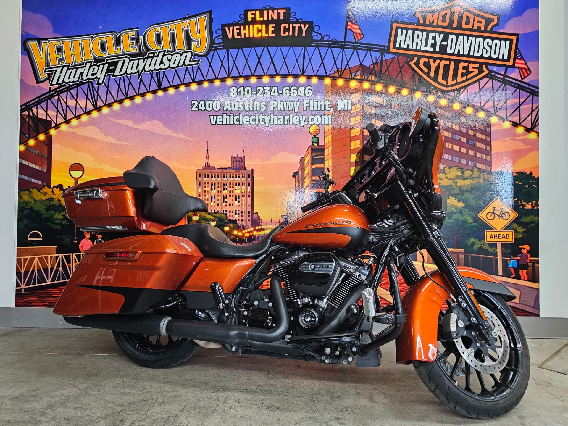 HARLEY-DAVIDSON バイク用グローブ Sサイズ ブラック/オレンジ Used 2019 Harley-Davidson Street Glide® Special | Motorcycles in