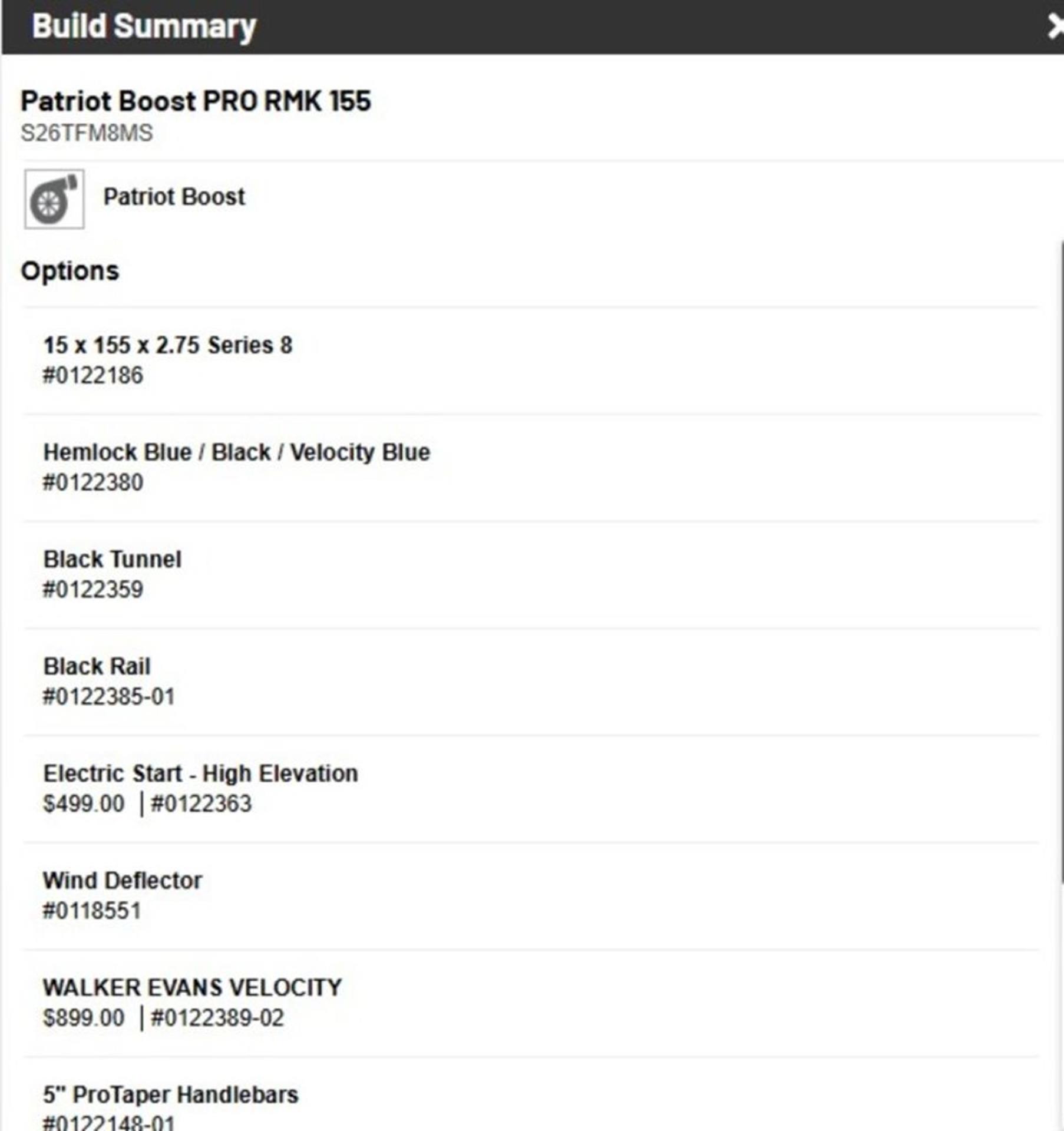 2026 Polaris Patriot Boost PRO RMK 155 SC 2