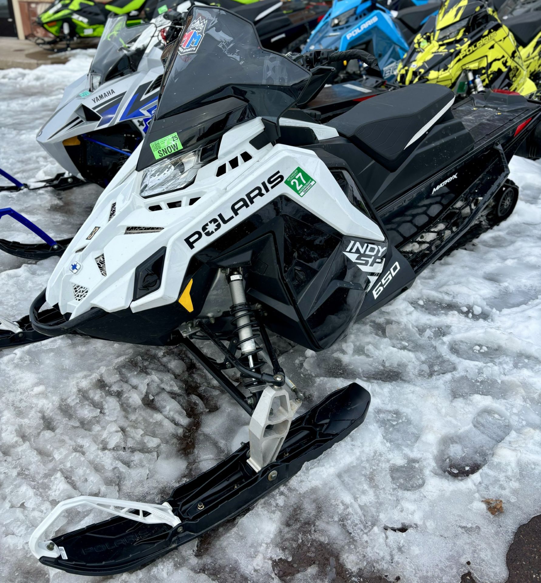 Used 2024 Polaris 650 Indy SP 137 ES Snowmobiles in Hancock, MI