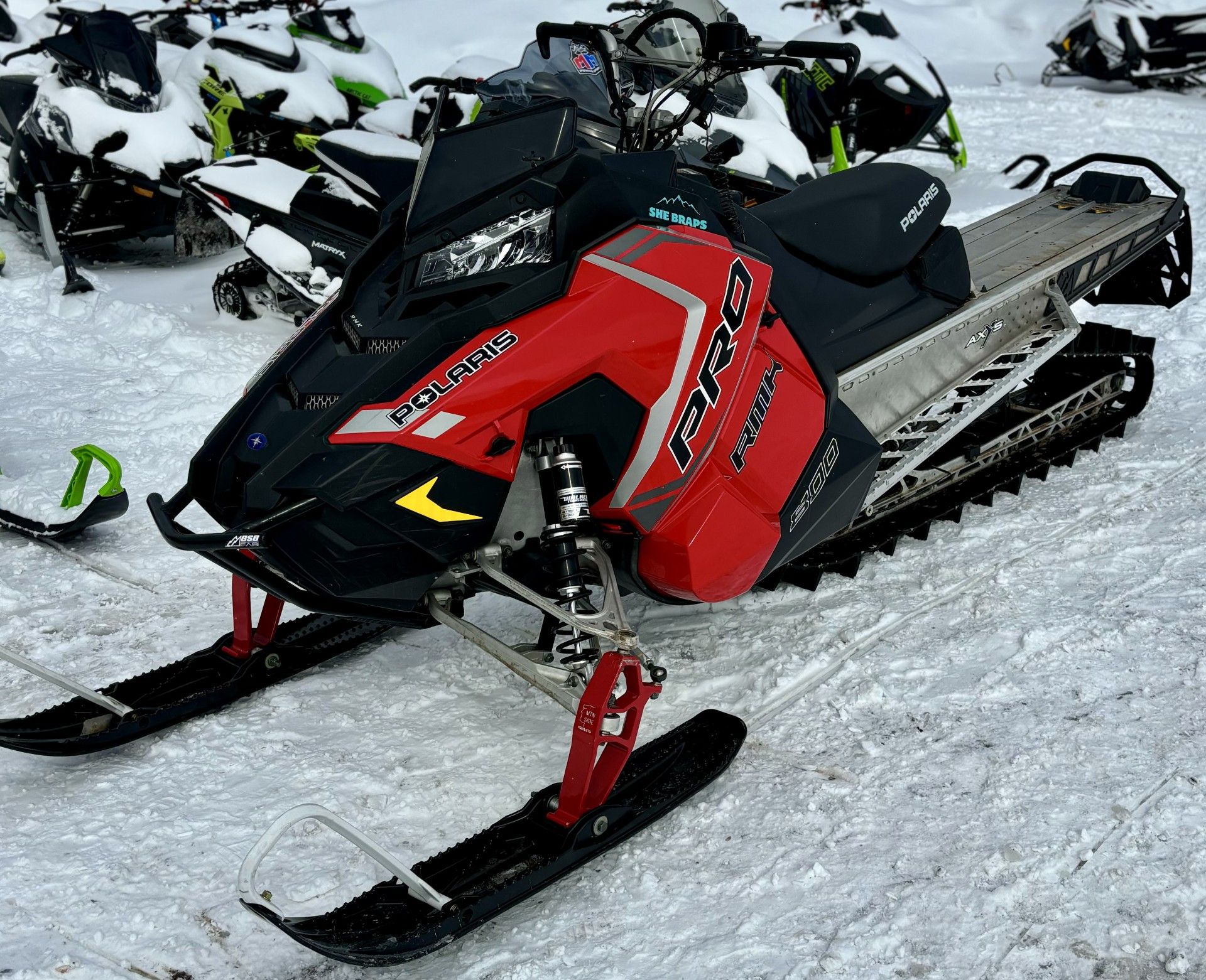 Used 2018 Polaris 800 PRO-RMK 163 Snowmobiles in Hancock, MI