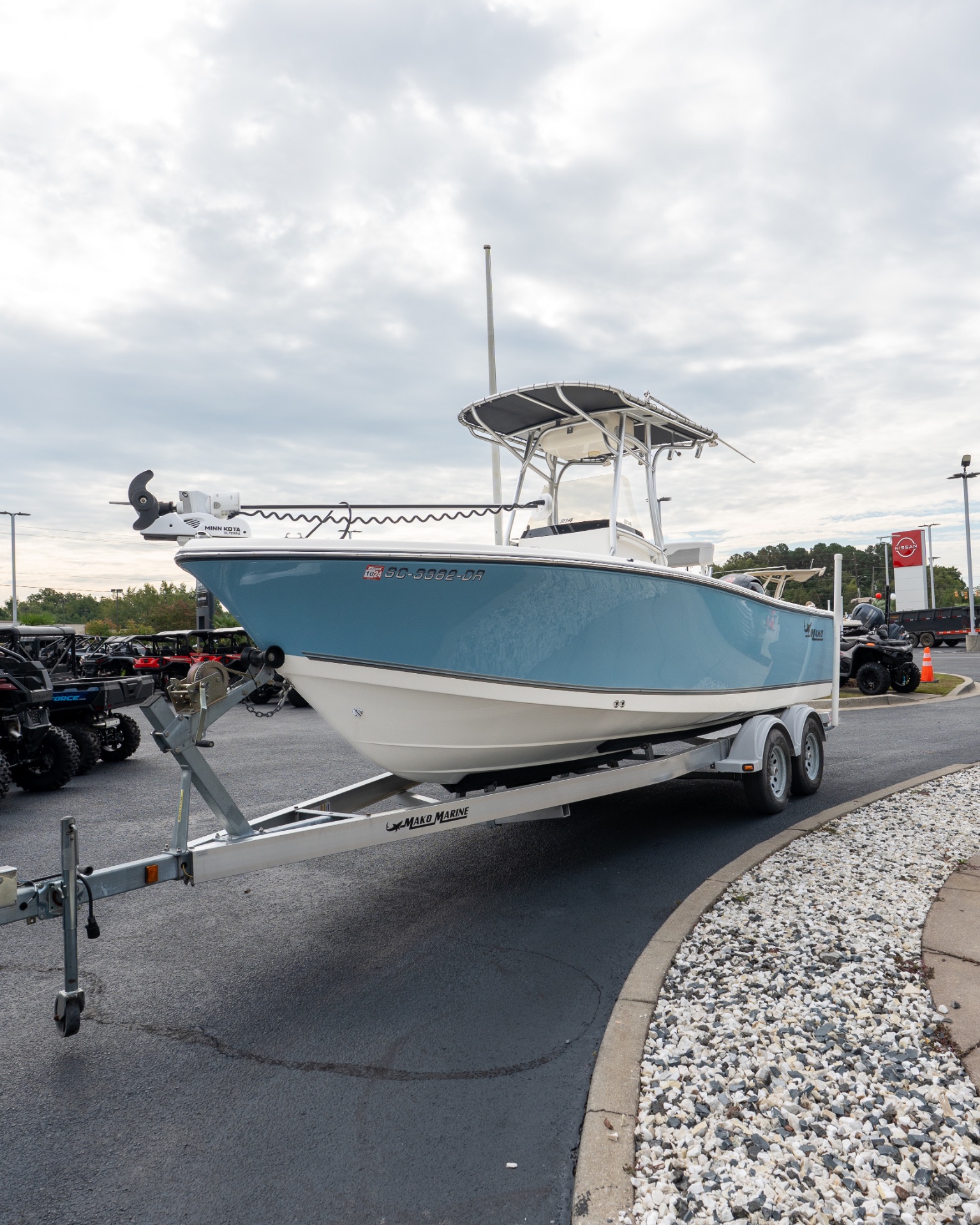 Used 2020 Mako 214 CC GULFSTREAM BLUE | Power Boats Outboard in