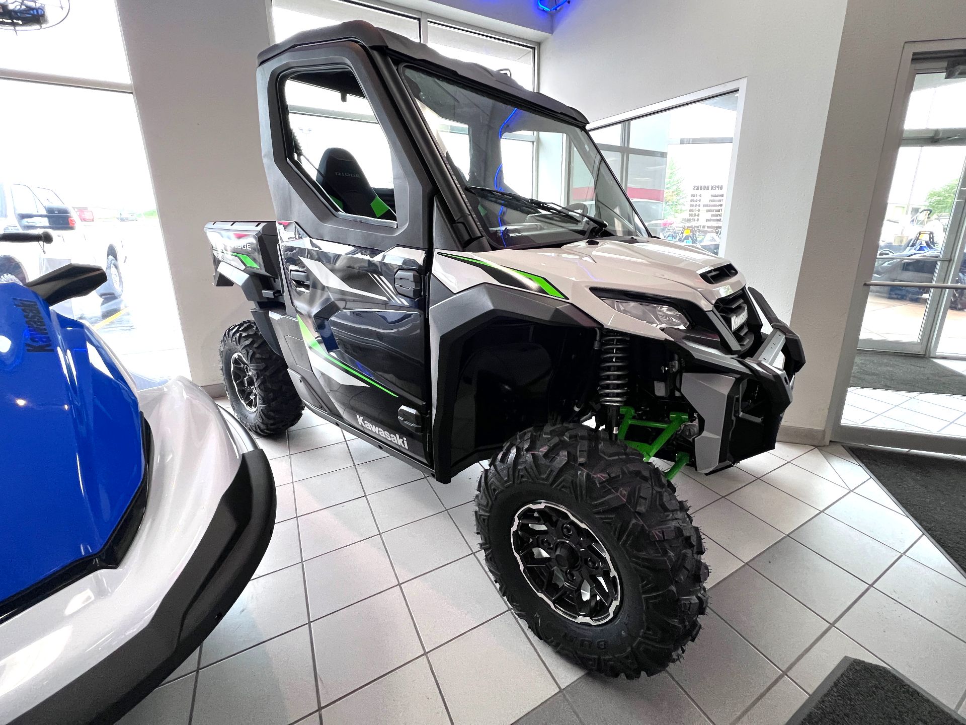 REW 23-24 THE INSANE JKT　GREEN＊GRAY New 2024 Kawasaki Ninja ZX-4RR KRT Edition ABS, Caldwell ID