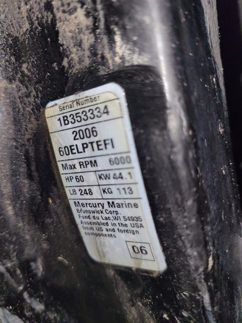 Mercury Marine 60ELHPT FourStroke Tiller in Kaukauna, Wisconsin - Photo 5