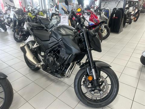 New 2025 Honda CB500F ABS Motorcycles in Kaukauna WI 100098